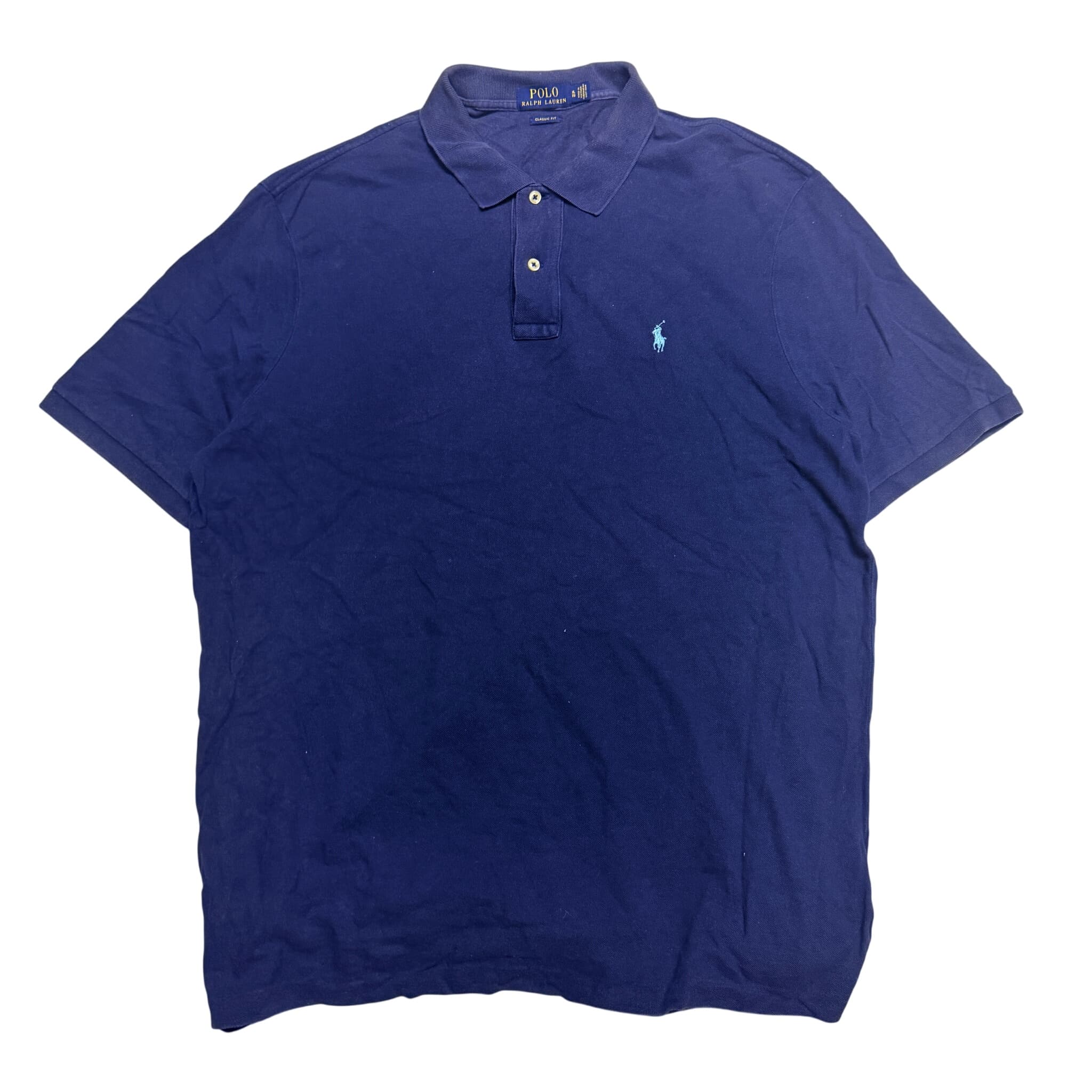 Polo Ralph Lauren Classic Fit Mesh Polo Shirt Navy Blue Size XL — photo 1 of 7
