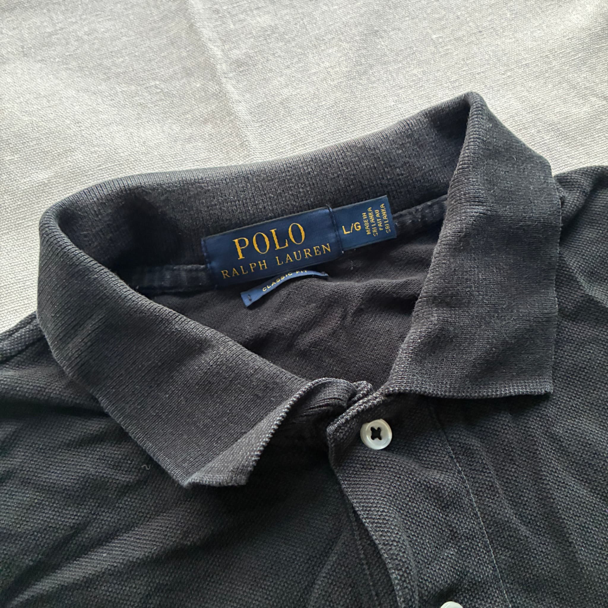 Polo Ralph Lauren Classic Fit Polo Shirt Black L — photo 3 of 6