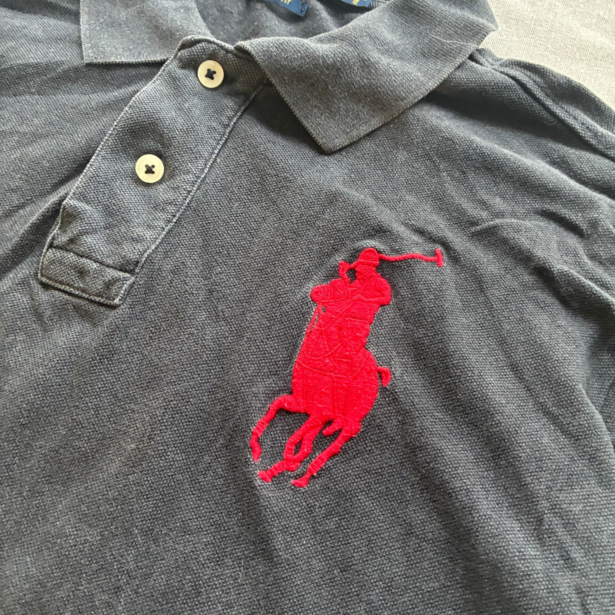 Polo Ralph Lauren Custom Fit Big Pony Polo Shirt Black Men's Size L — photo 3 of 7