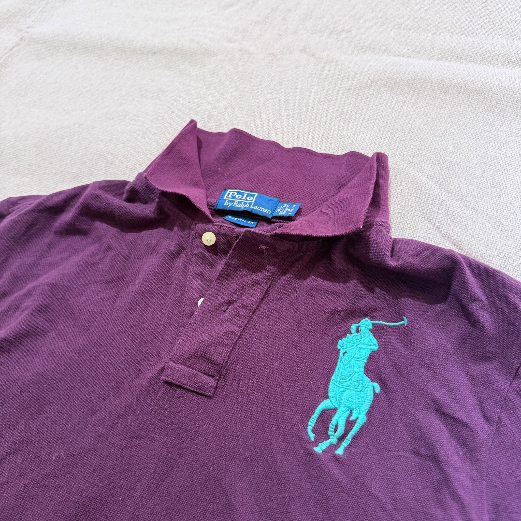 Polo Ralph Lauren Custom Fit Big Pony Polo Shirt Purple Size XXL — photo 2 of 7