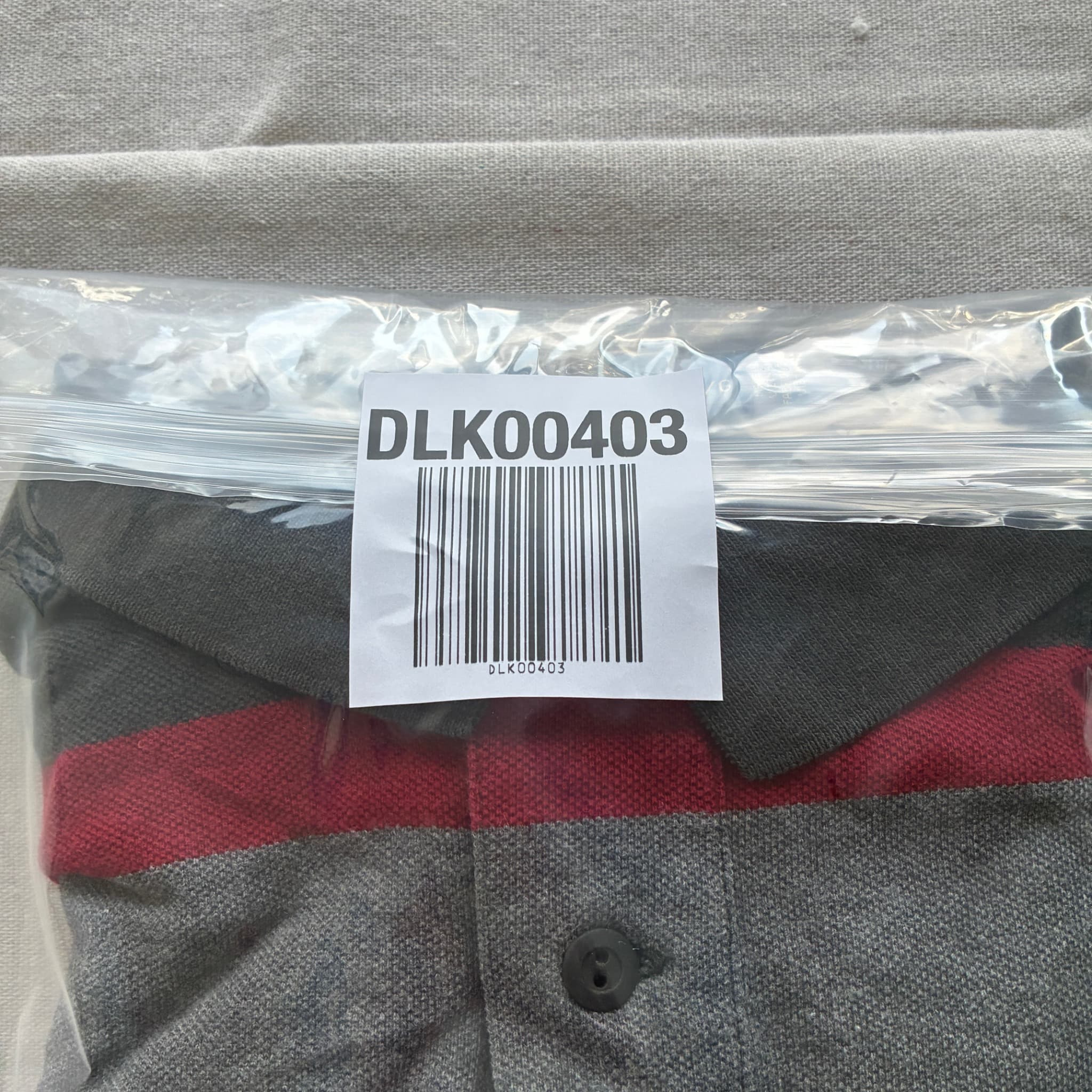 Polo Ralph Lauren Custom Fit Striped Polo Shirt Grey Red Black Size L — photo 6 of 6