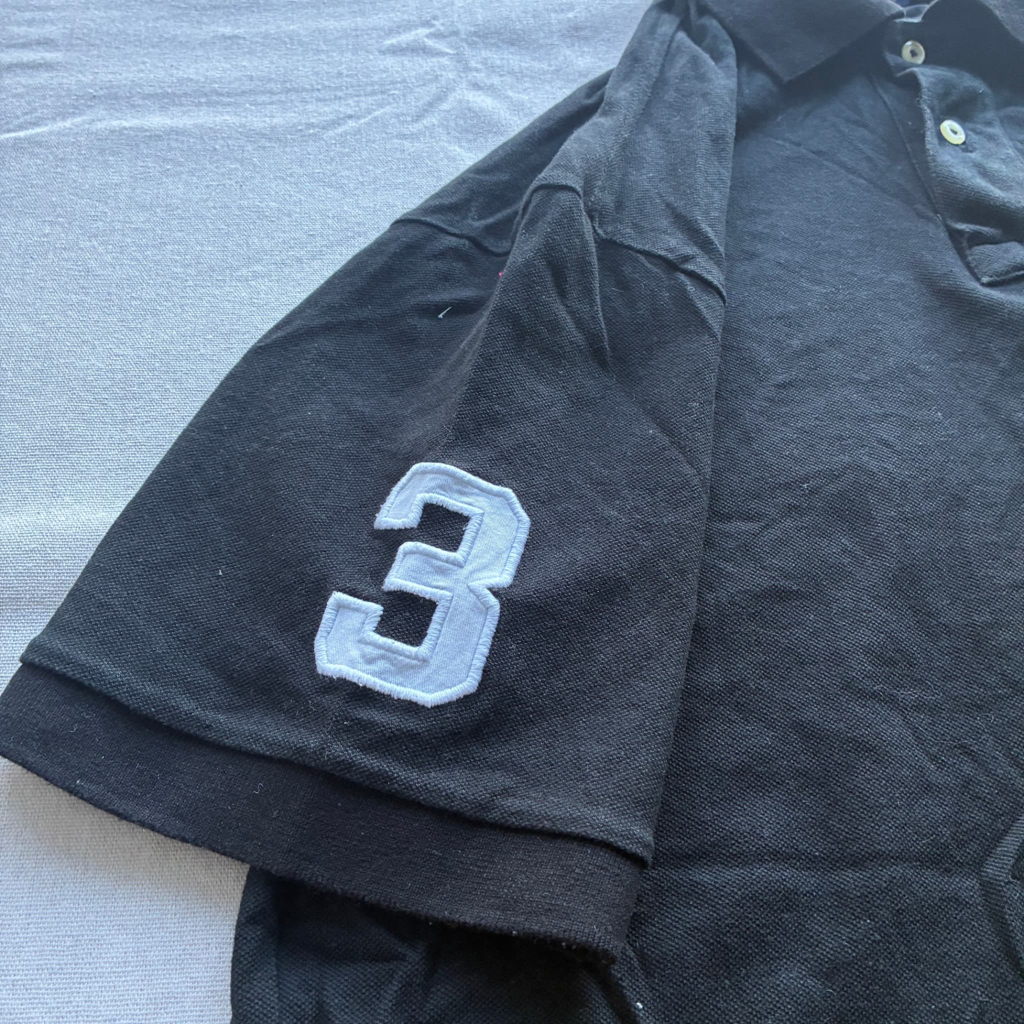 Polo Ralph Lauren Custom Slim Fit Big Pony Polo Shirt Black XXL — photo 2 of 6