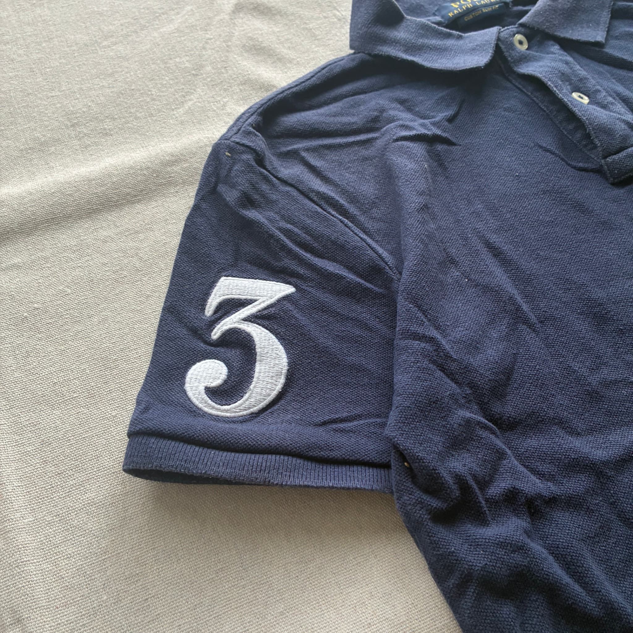 Polo Ralph Lauren Custom Slim Fit Big Pony Polo Shirt Navy Size S — photo 2 of 5