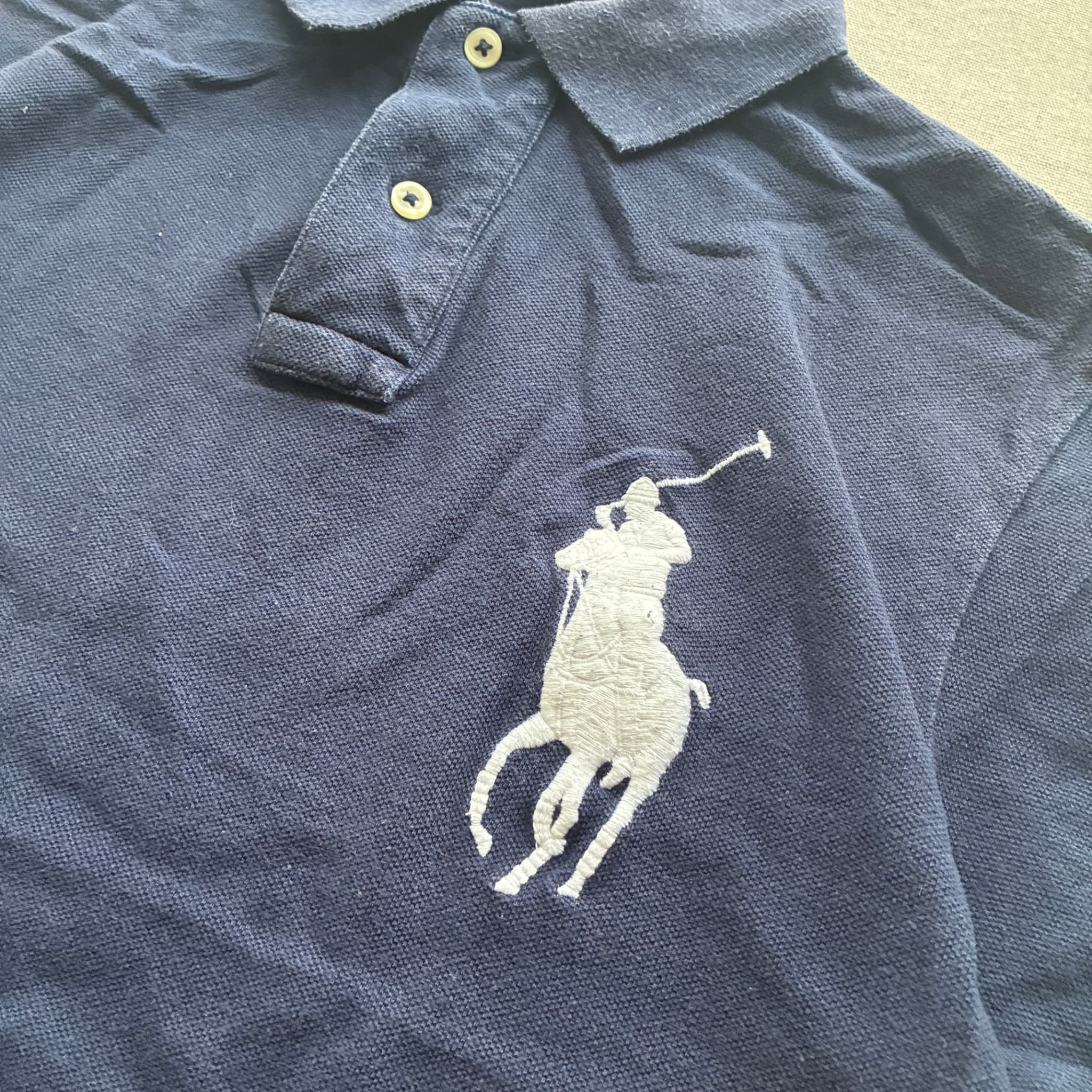Polo Ralph Lauren Custom Slim Fit Big Pony Polo Shirt Navy Size S — photo 3 of 5