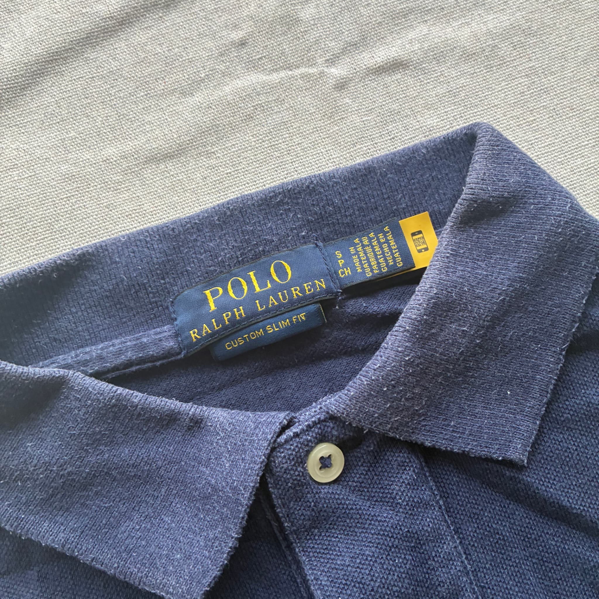 Polo Ralph Lauren Custom Slim Fit Big Pony Polo Shirt Navy Size S — photo 4 of 5