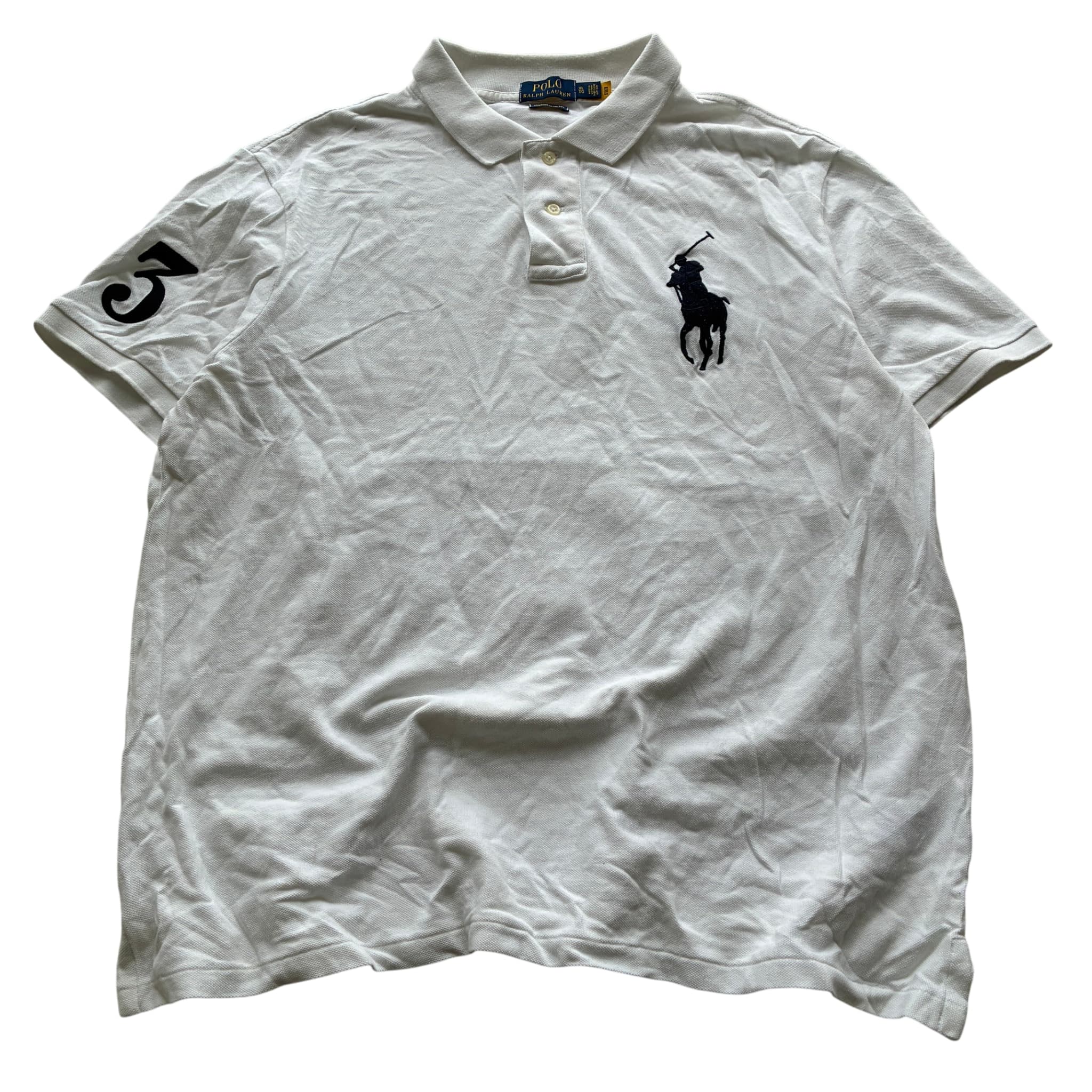 Polo Ralph Lauren Custom Slim Fit Big Pony Polo Shirt White Men's XL — photo 1 of 7