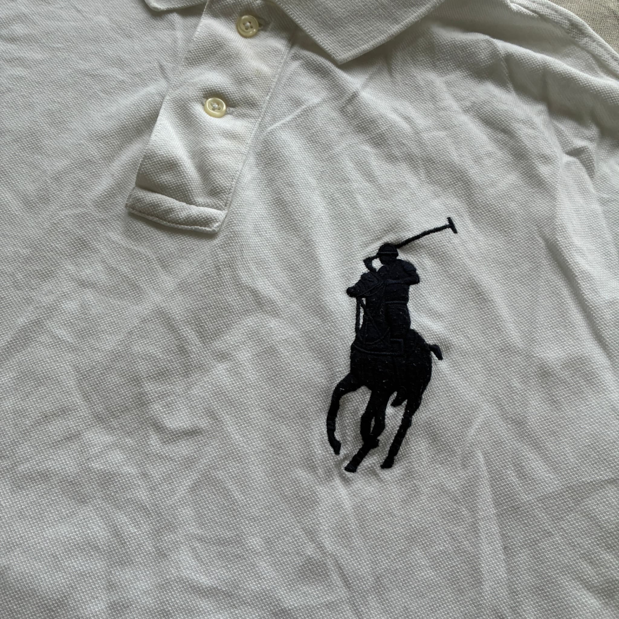 Polo Ralph Lauren Custom Slim Fit Big Pony Polo Shirt White Men's XL — photo 3 of 7