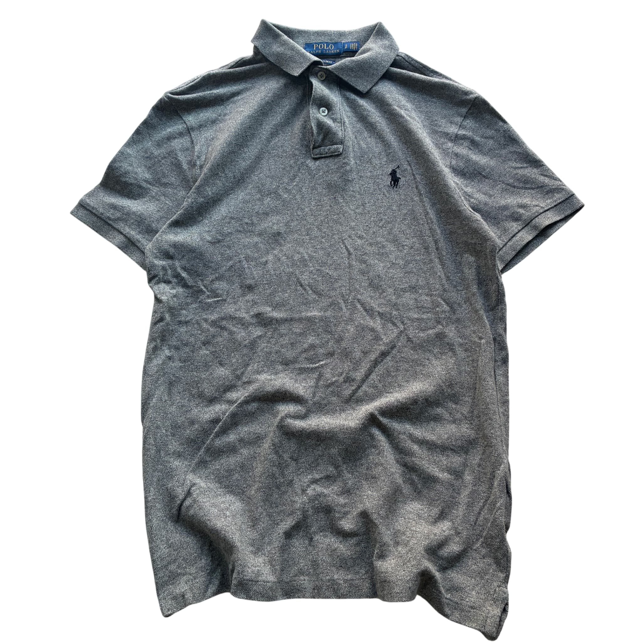 Polo Ralph Lauren Custom Slim Fit Mesh Polo Shirt Grey