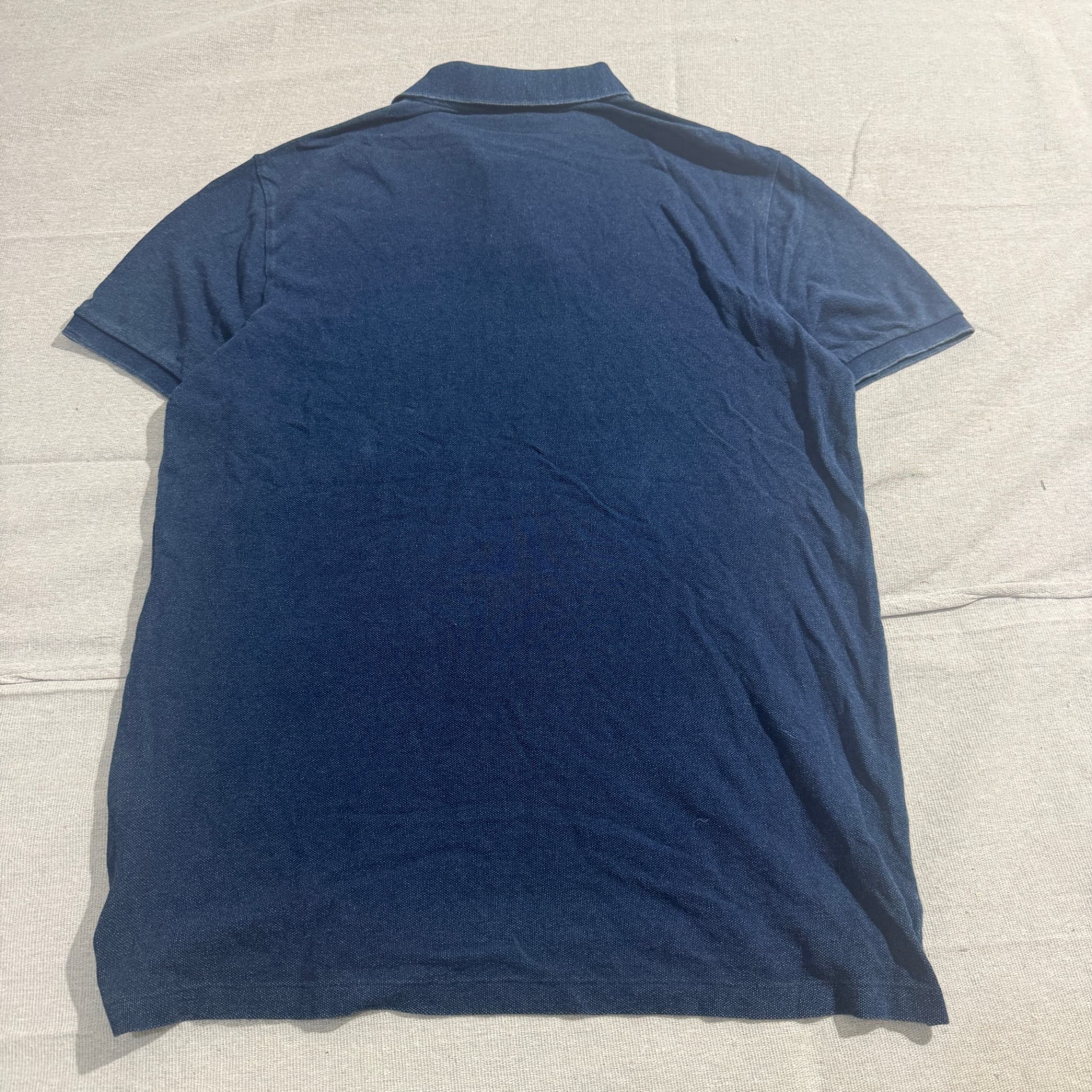 Polo Ralph Lauren Custom Slim Fit Mesh Polo Shirt Navy — photo 4 of 5