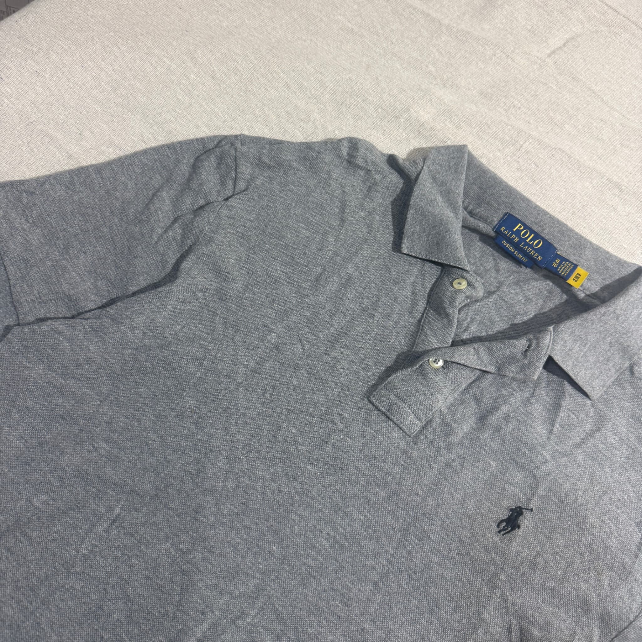 Polo Ralph Lauren Custom Slim Fit Polo Shirt Grey XL — photo 3 of 5