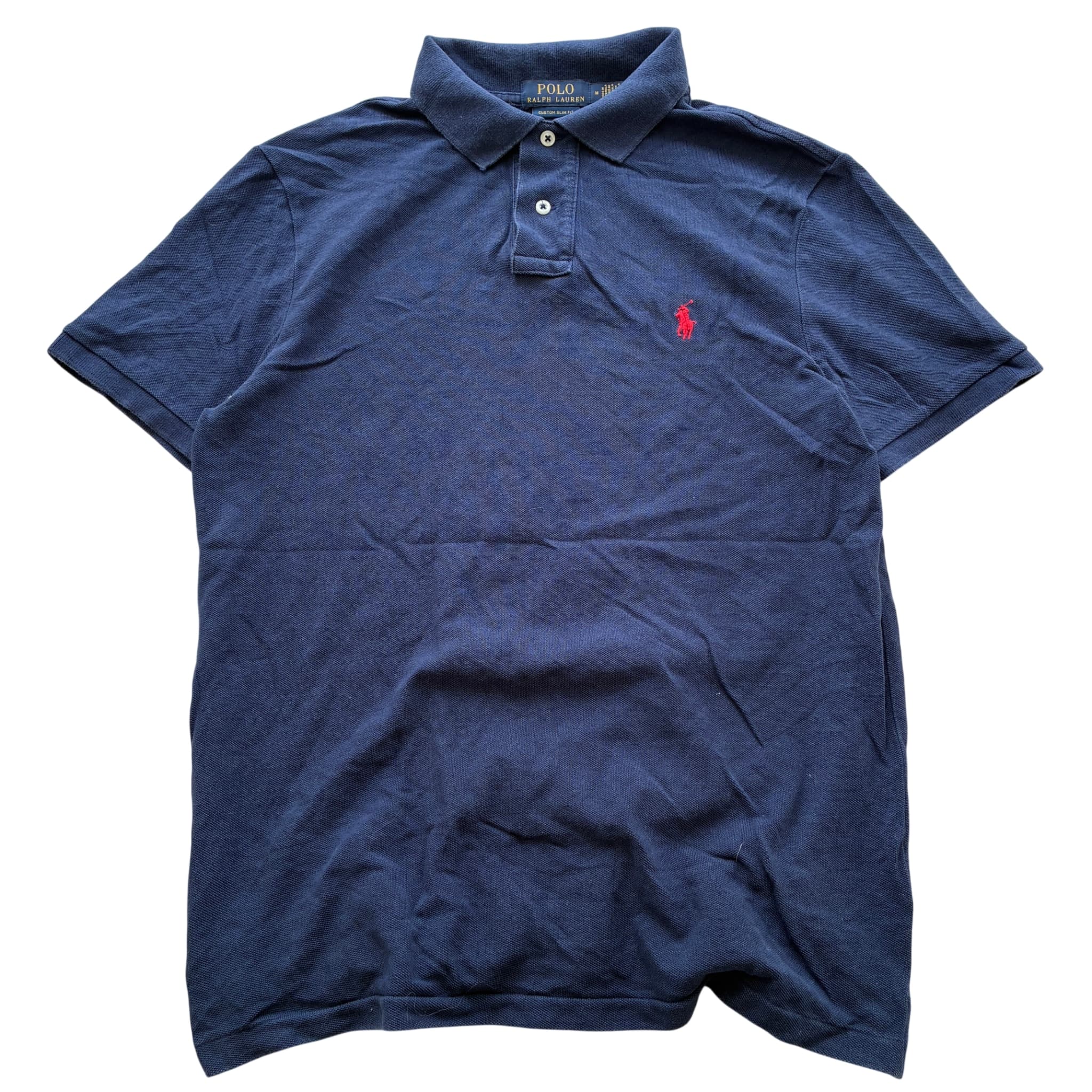 Polo Ralph Lauren Custom Slim Fit Polo Shirt Navy Blue Size M — photo 1 of 6