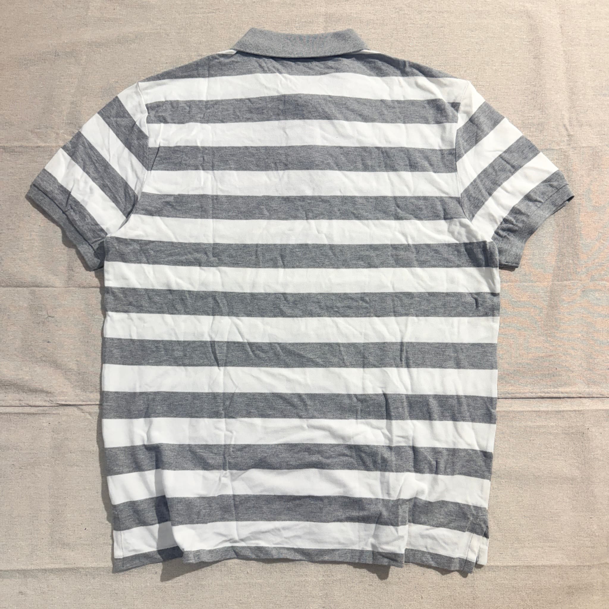 Polo Ralph Lauren Grey White Striped Polo Shirt XL — photo 5 of 7