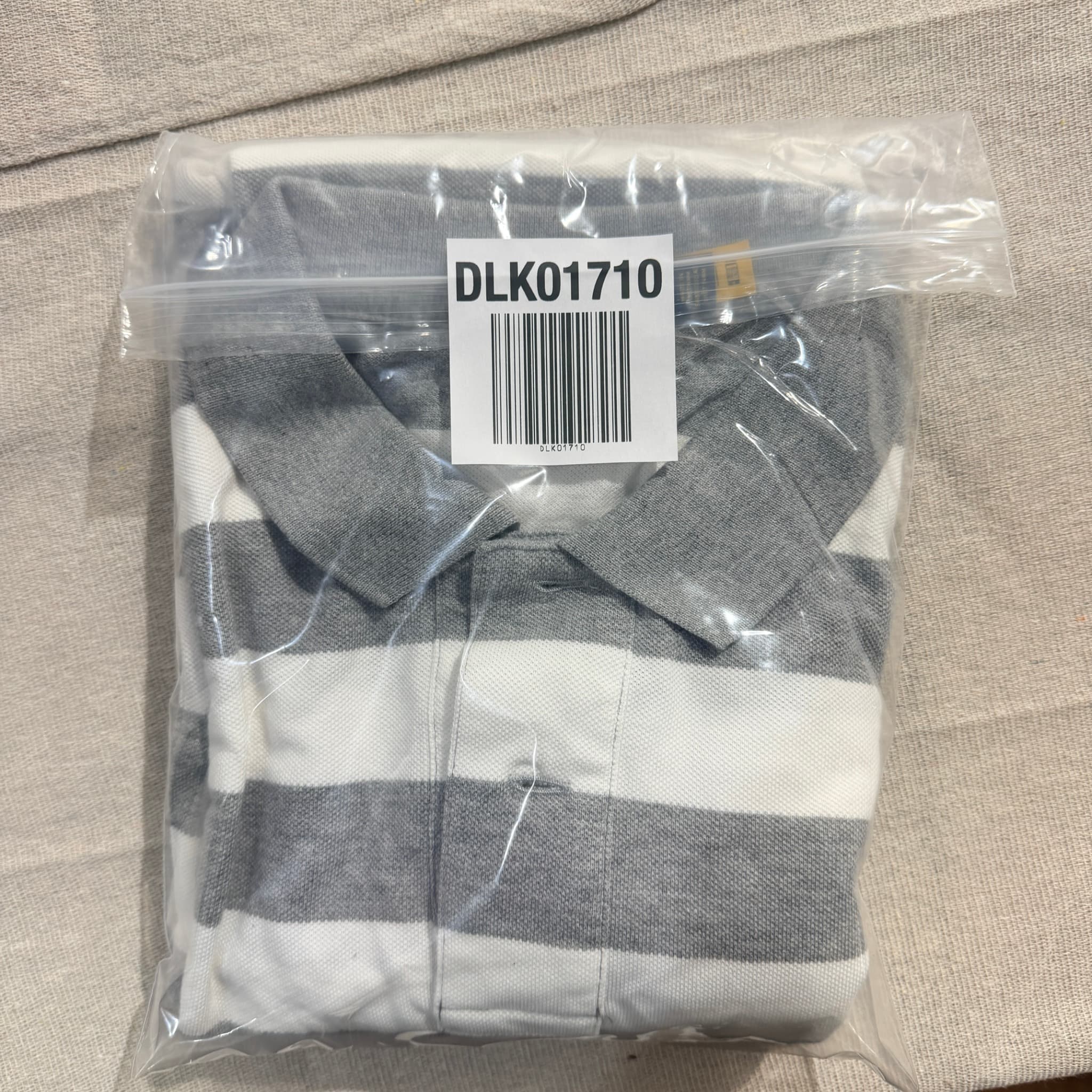 Polo Ralph Lauren Grey White Striped Polo Shirt XL — photo 7 of 7