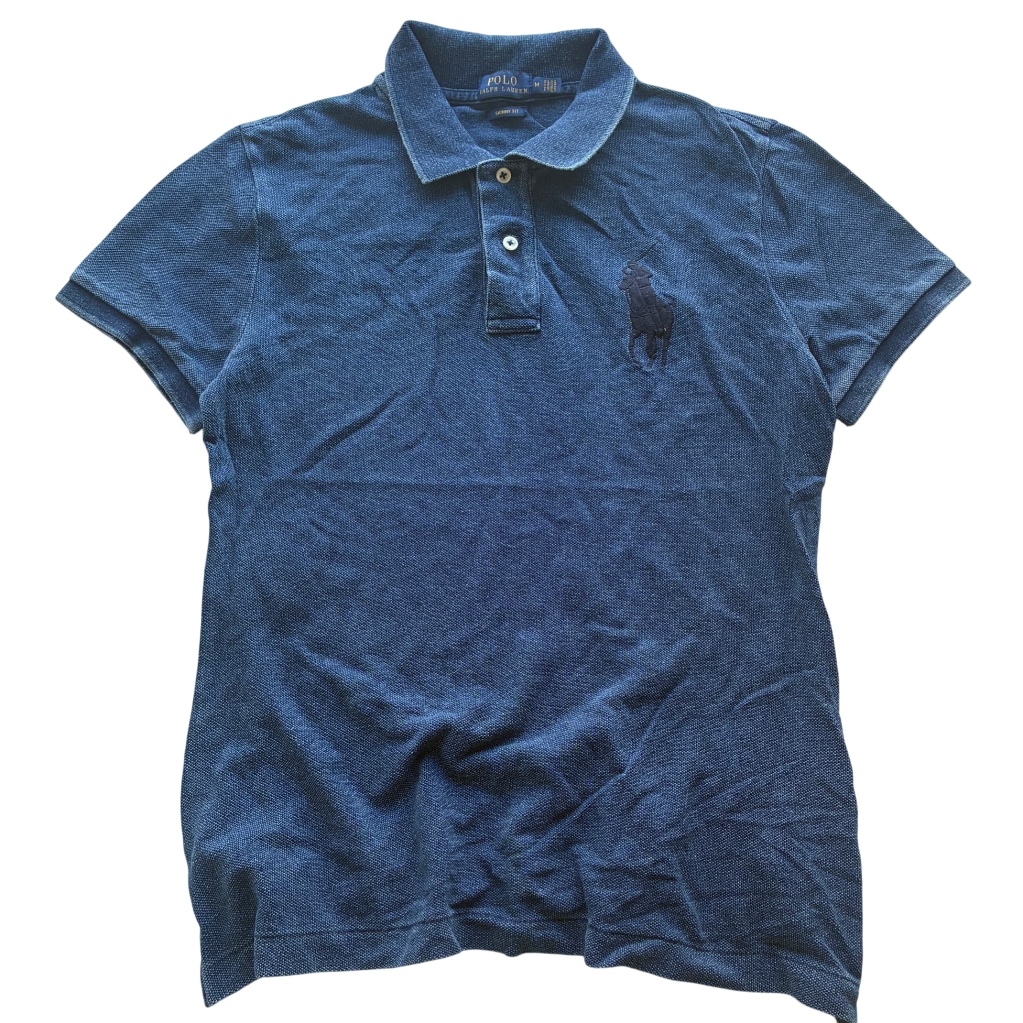 Polo Ralph Lauren Indigo-Dyed Skinny Fit Polo Shirt — photo 1 of 6