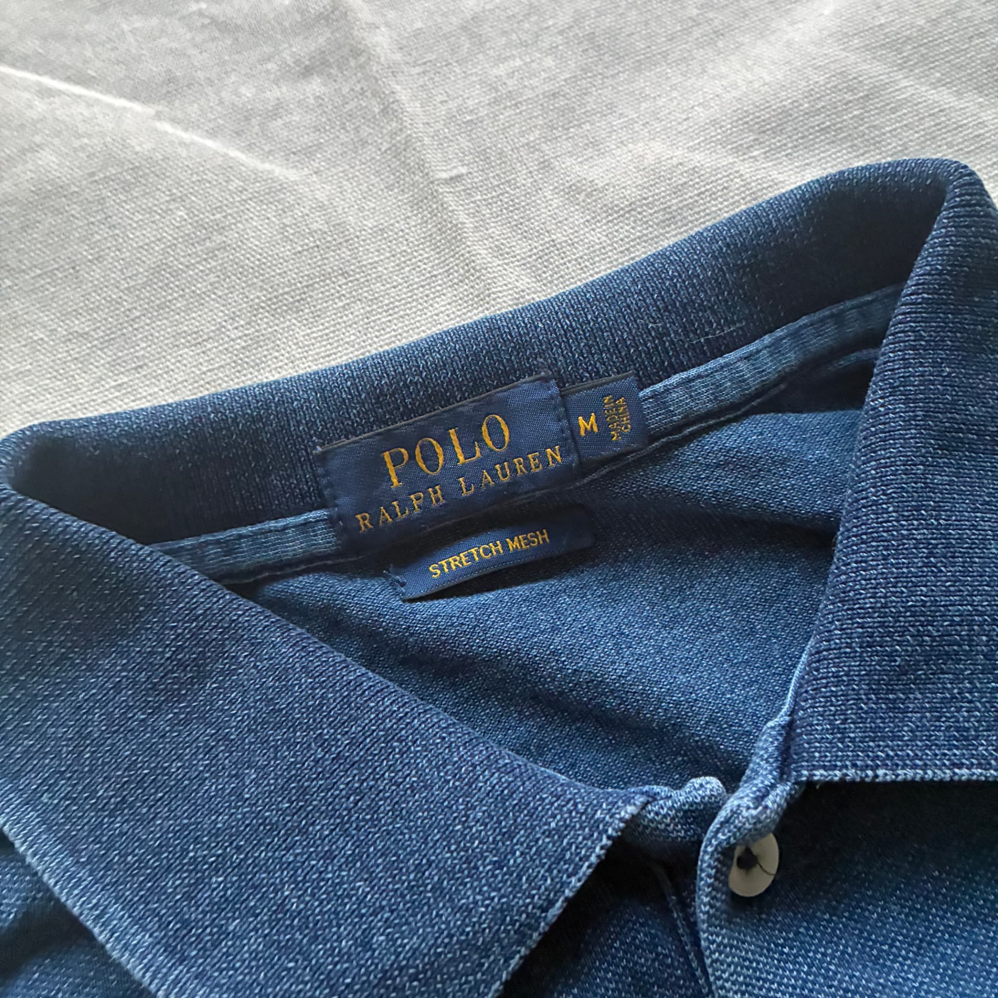 Polo Ralph Lauren Indigo Stretch Mesh Polo Shirt — photo 3 of 6