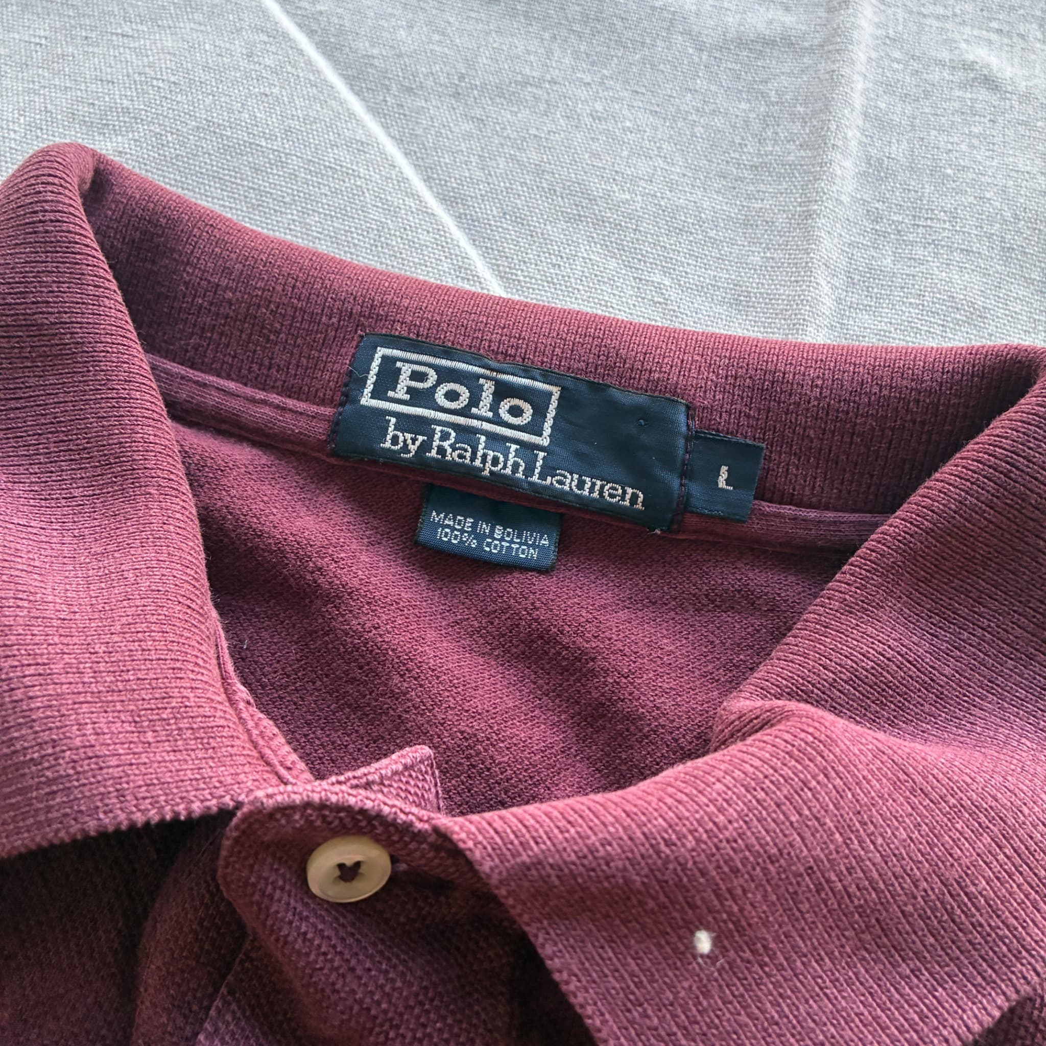 Polo Ralph Lauren Long Sleeve Polo Shirt Maroon L — photo 4 of 7