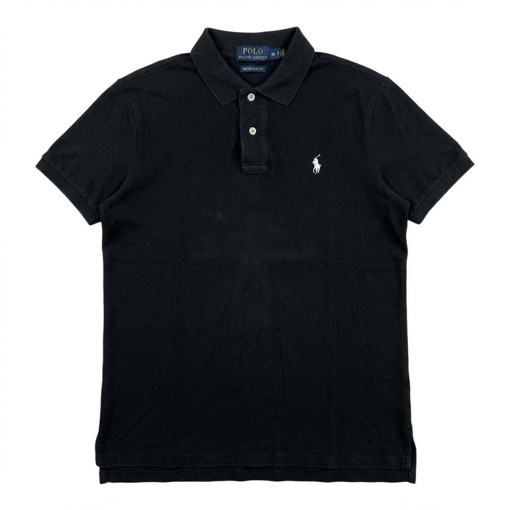 Polo Ralph Lauren Men's Black Custom Slim Fit Polo Shirt Size M — photo 1 of 5