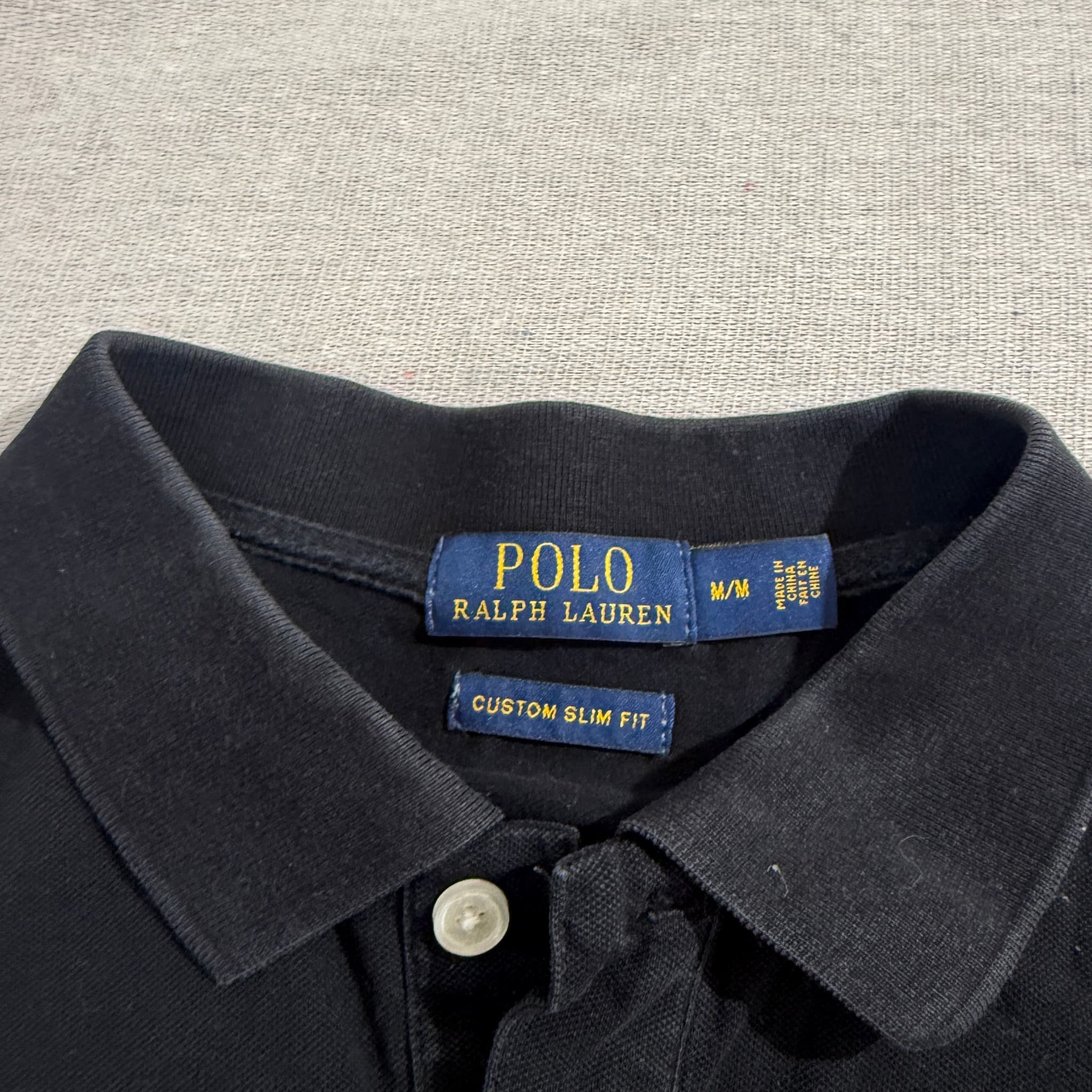 Polo Ralph Lauren Men's Black Custom Slim Fit Polo Shirt Size M — photo 3 of 5