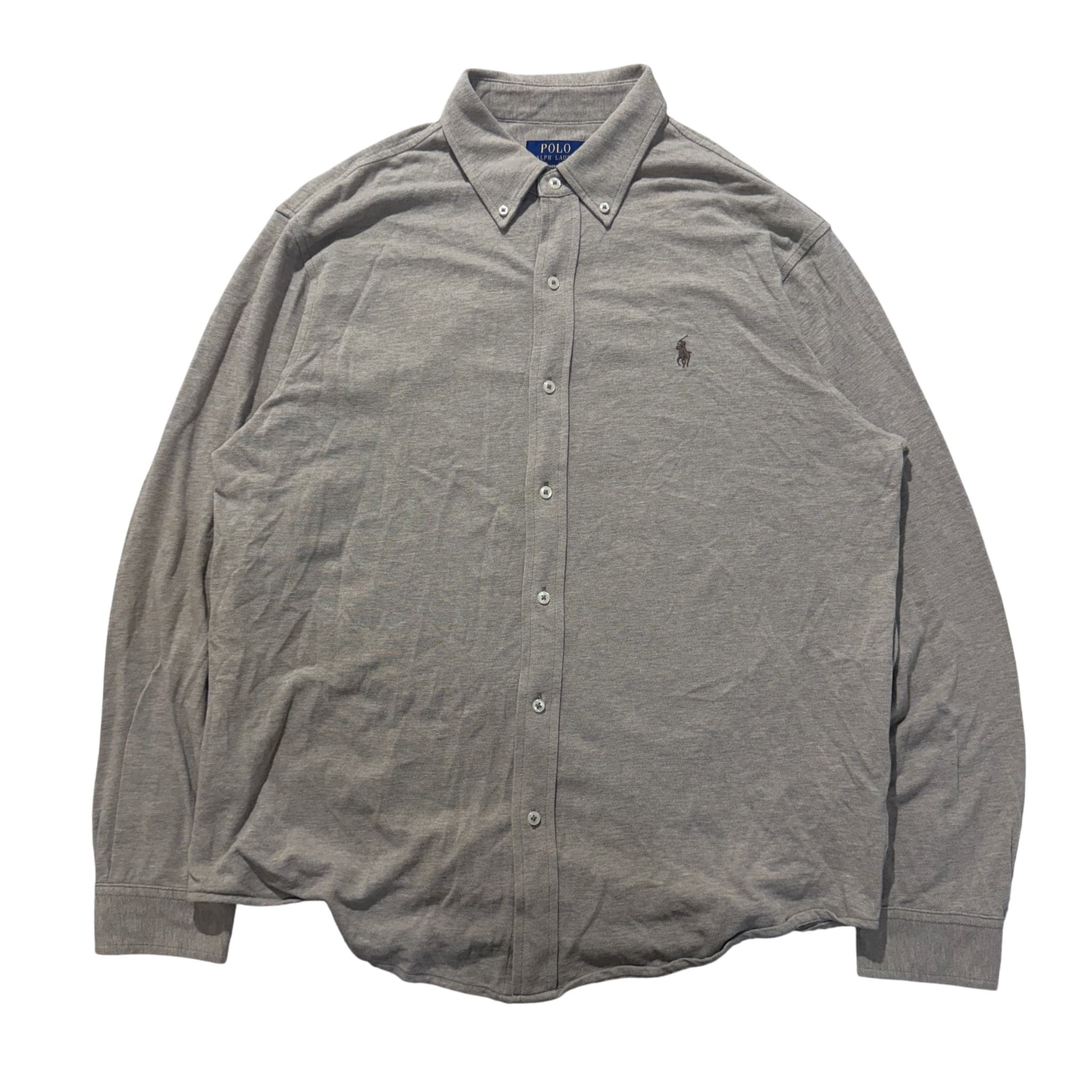 Polo Ralph Lauren Men's Grey Featherweight Mesh Button-Down Shirt Size XL — photo 1 of 6