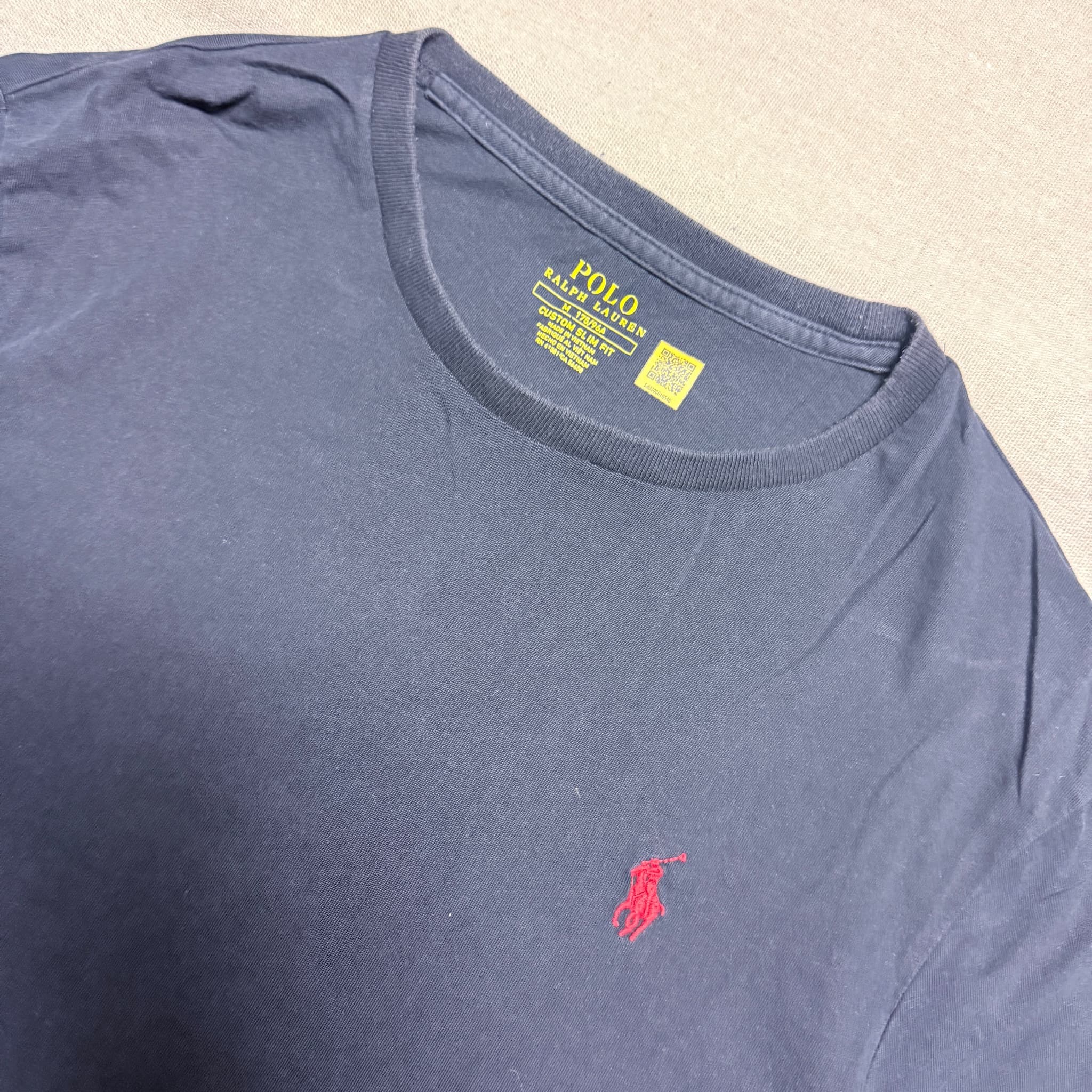 Polo Ralph Lauren Men's Navy Crewneck T-Shirt Custom Slim Fit Size M — photo 2 of 4