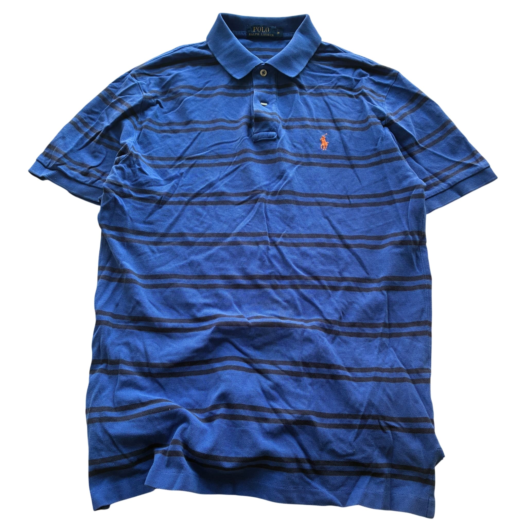 Polo Ralph Lauren Men's Striped Mesh Polo Shirt Blue Size M — photo 1 of 6
