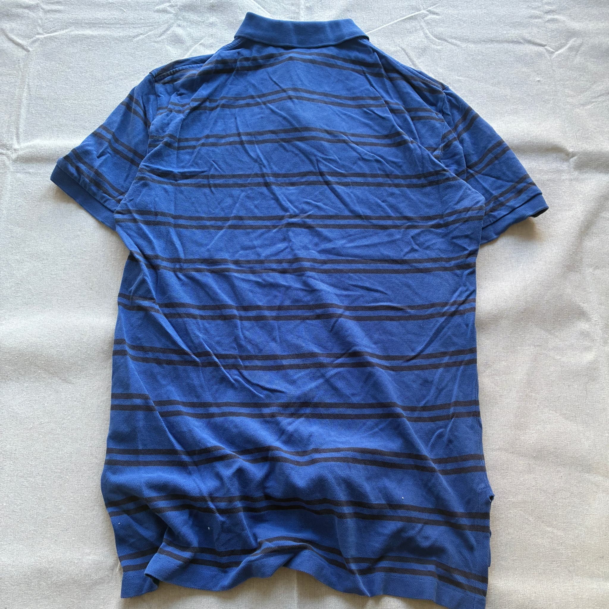 Polo Ralph Lauren Men's Striped Mesh Polo Shirt Blue Size M — photo 5 of 6