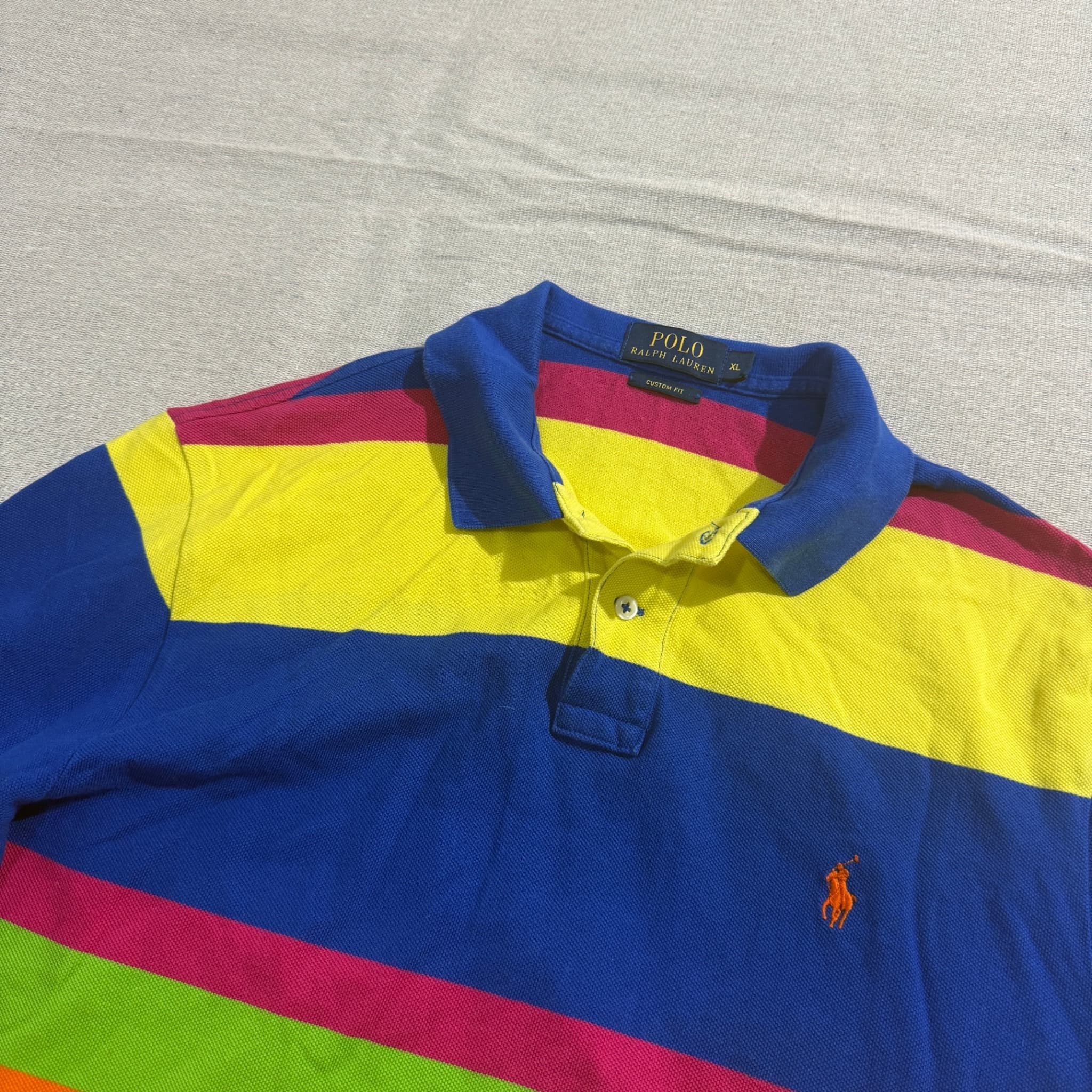Polo Ralph Lauren Multi-Stripe Custom Fit Polo Shirt XL — photo 3 of 6