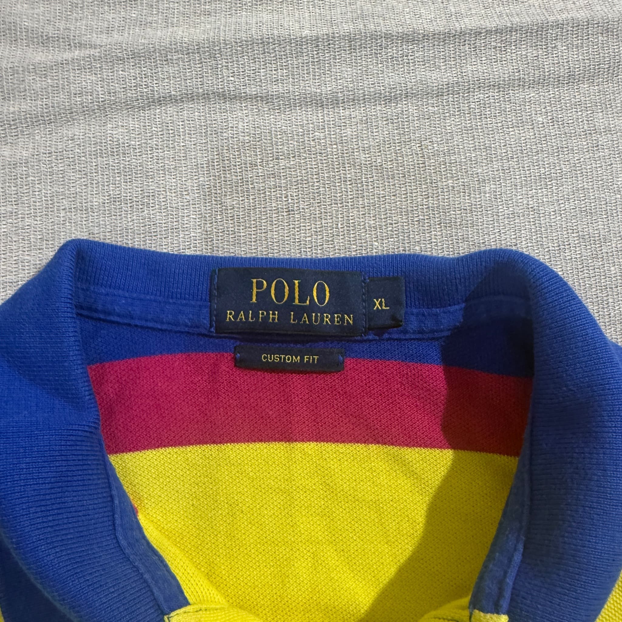 Polo Ralph Lauren Multi-Stripe Custom Fit Polo Shirt XL — photo 4 of 6