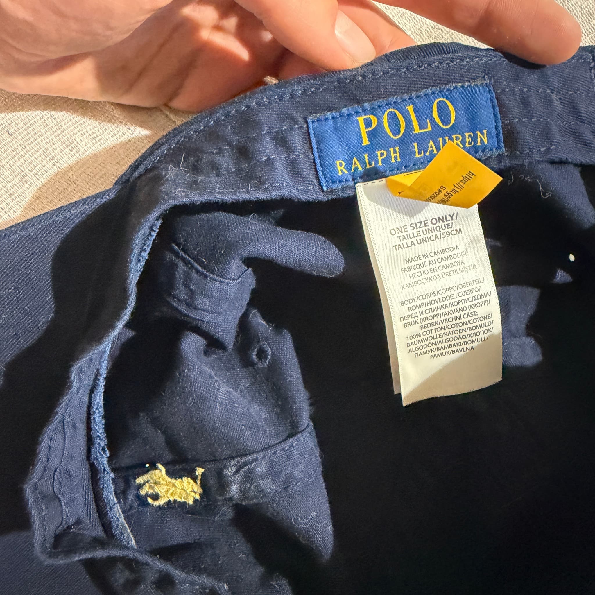 Polo Ralph Lauren Navy Blue Chino Baseball Cap — photo 4 of 6