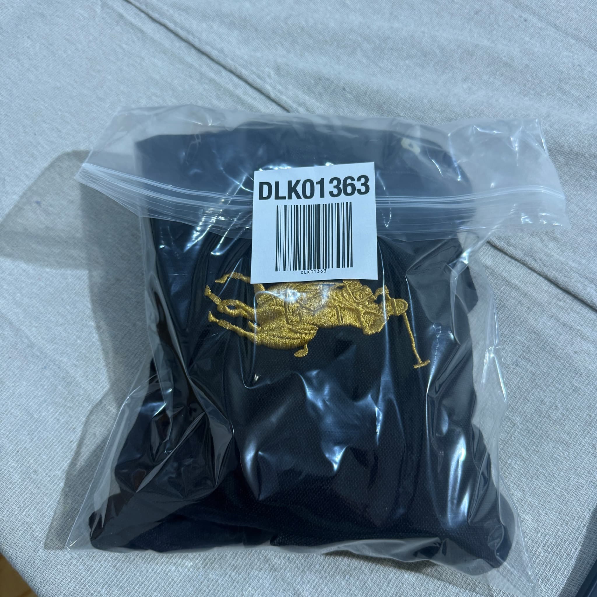POLO RALPH LAUREN Polo Shirt Black Gold Big Pony Size L — photo 6 of 6