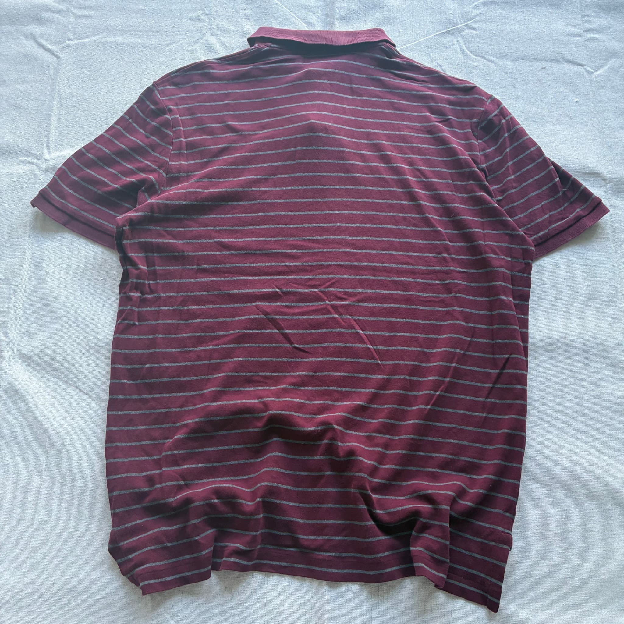 Polo Ralph Lauren Striped Polo Shirt Maroon Large — photo 5 of 7