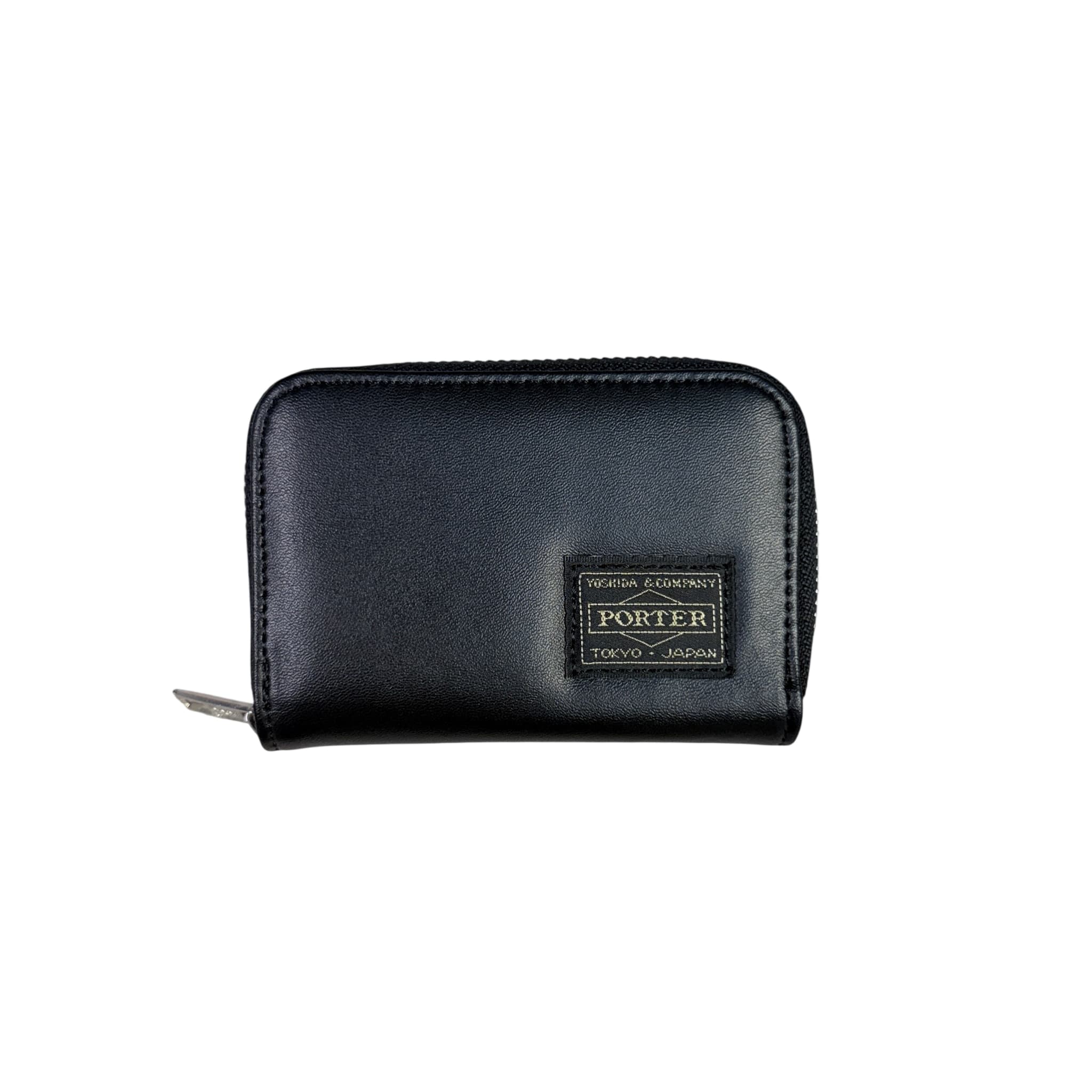 Porter Yoshida & Co. Able Coin Case Black Leather Zip Wallet — photo 1 of 7