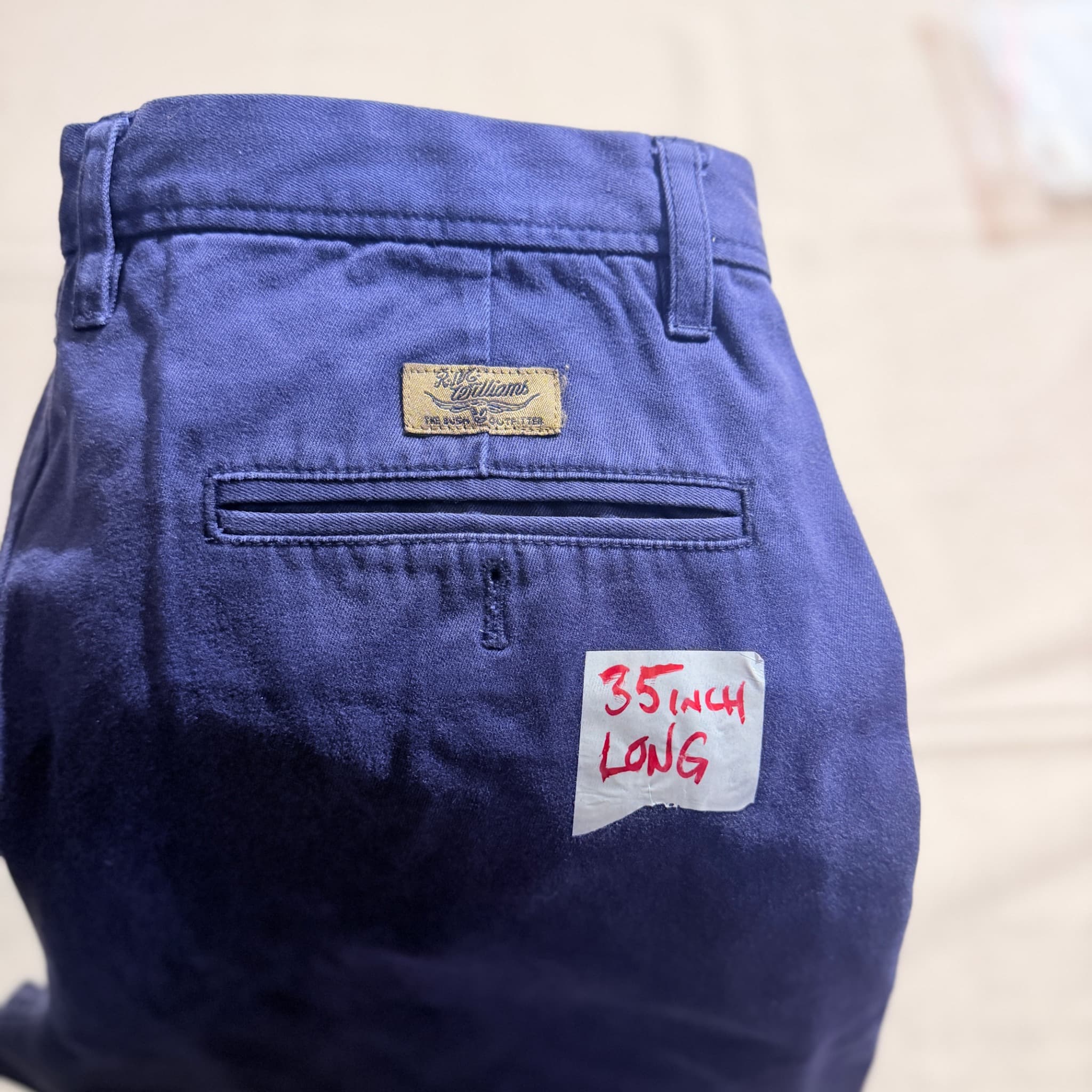 R.M.Williams Men's Blue Chino Pants Size 35 — photo 2 of 8