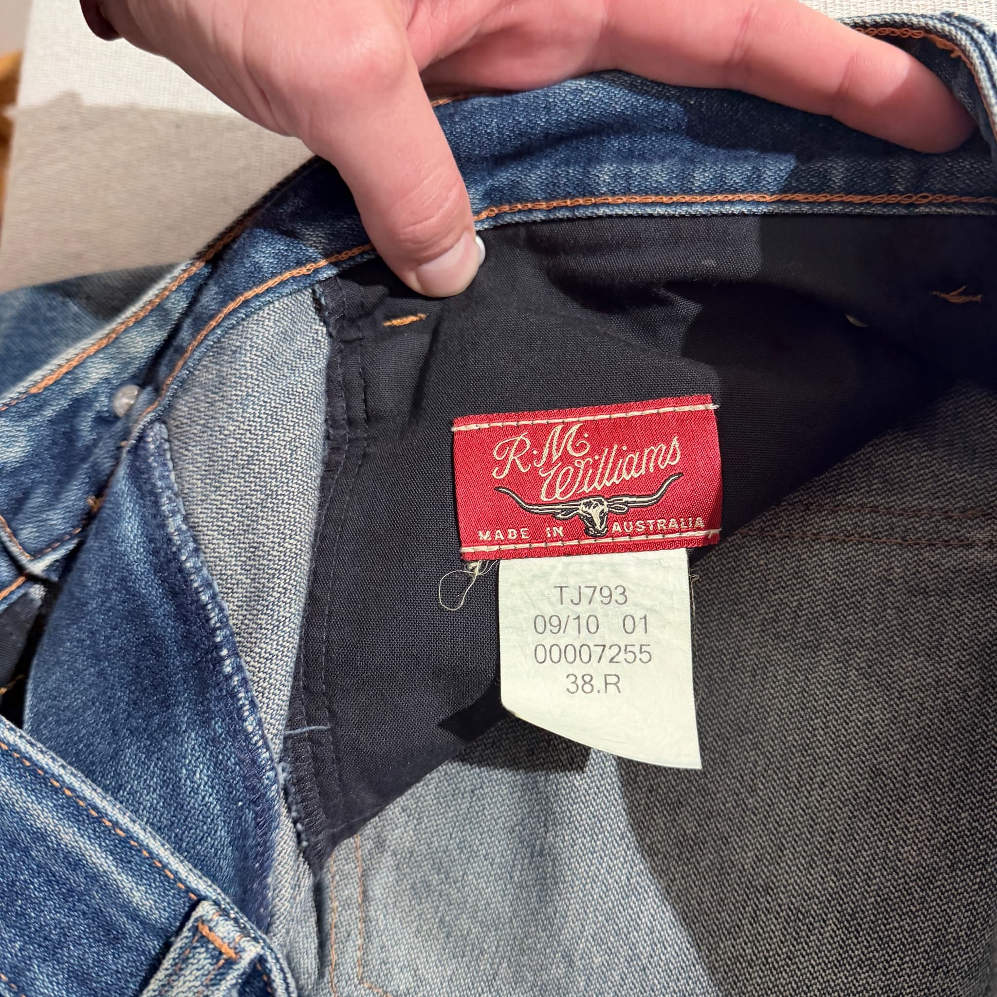 R.M. Williams Men's Blue Denim Jeans Size 38.R — photo 5 of 11