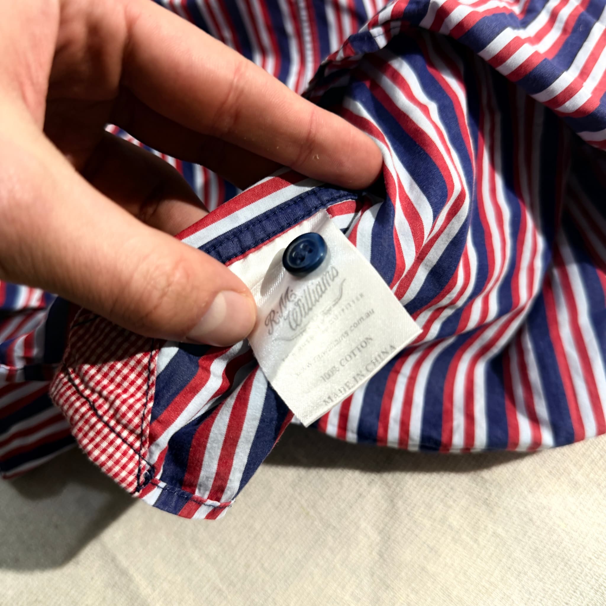 R.M.Williams Striped Long Sleeve Shirt L — photo 5 of 7