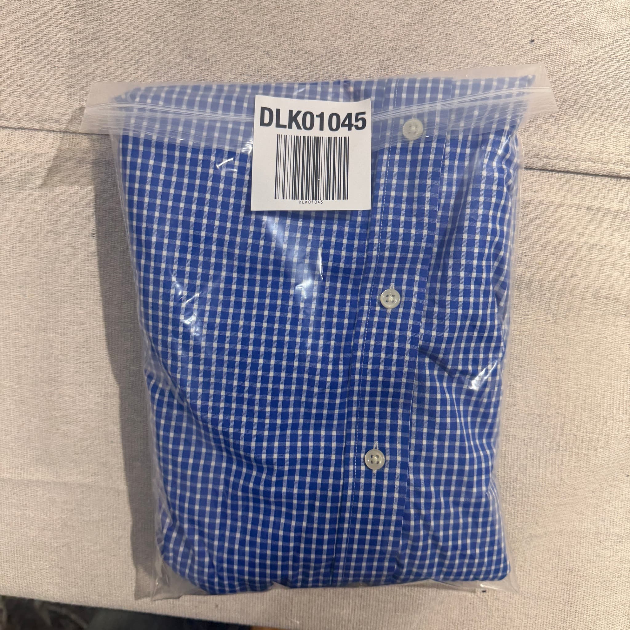 Ralph Lauren Performance Gingham Button-Down Shirt Blue XXL — photo 7 of 7