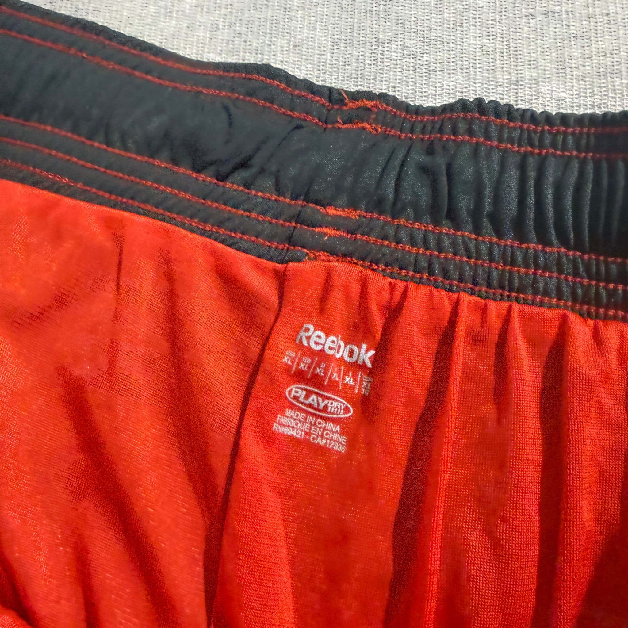 Reebok Men's Athletic Basketball Shorts Red Black — photo 4 of 7