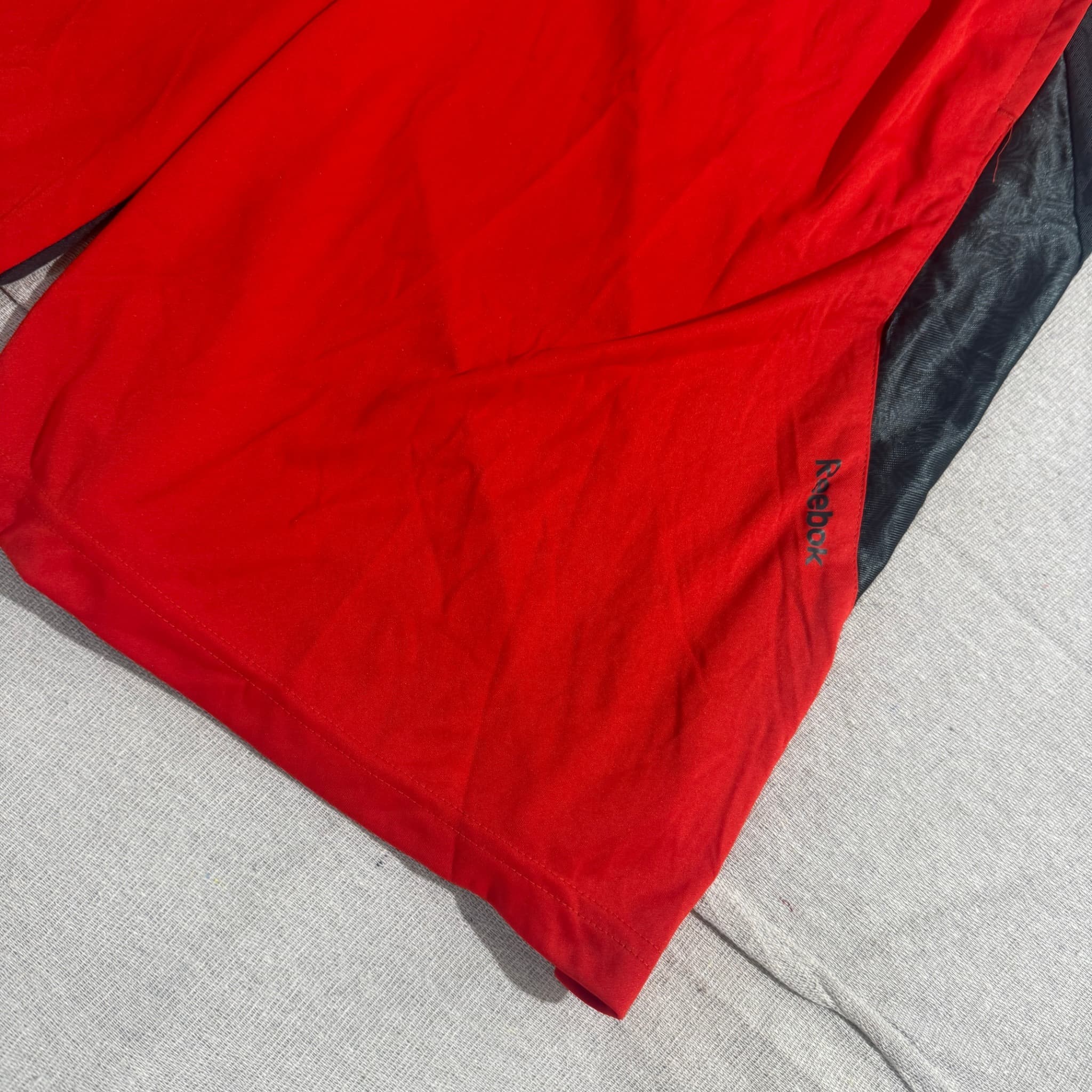 Reebok Men's Athletic Performance Shorts Red Black — photo 2 of 6