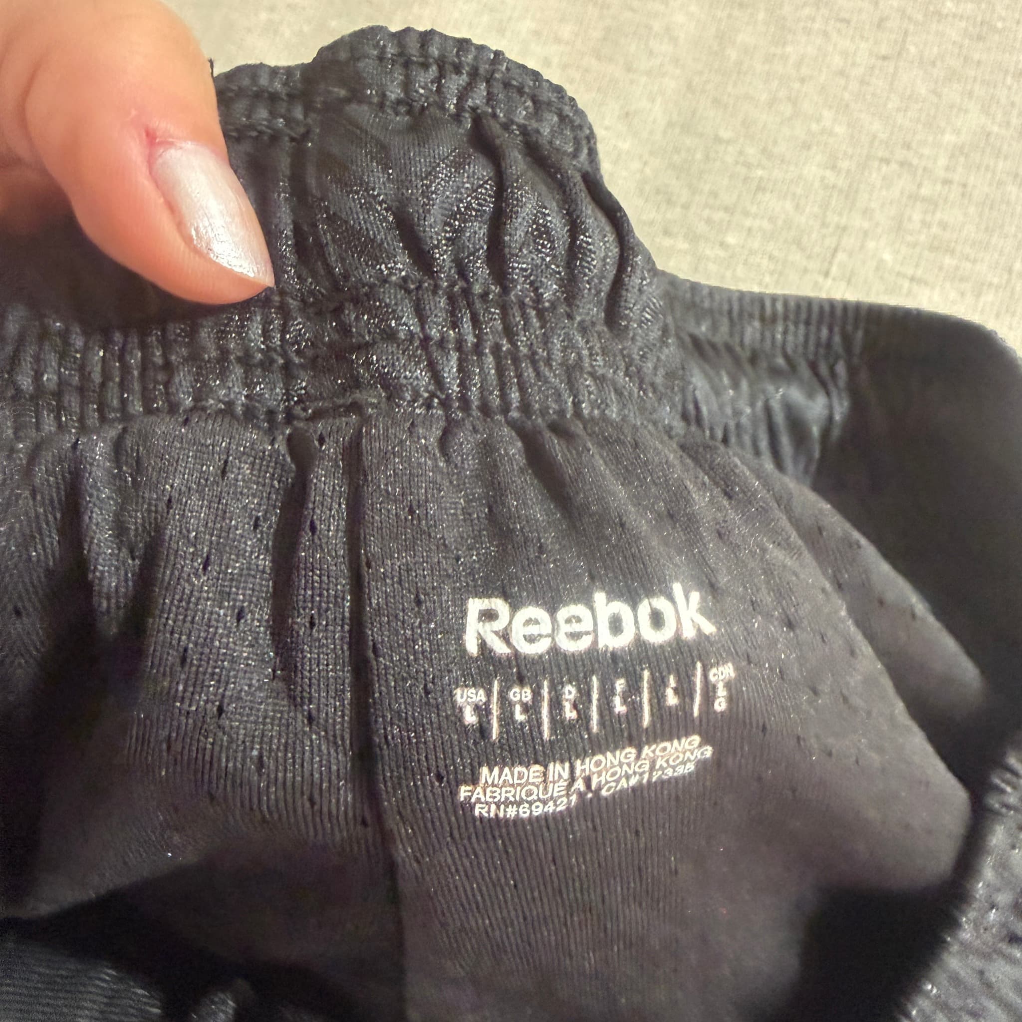 Reebok Men's Black Athletic Basketball Shorts Size L — photo 5 of 7