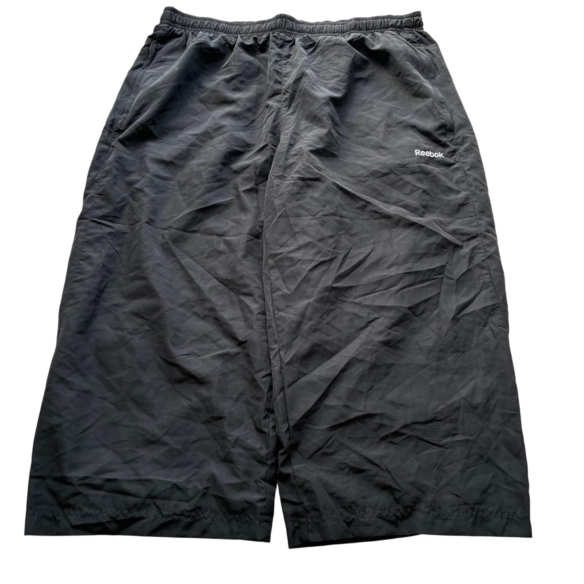 Reebok Men's Black Nylon Athletic Shorts Baggy Vintage 2000s Release — photo 1 of 7