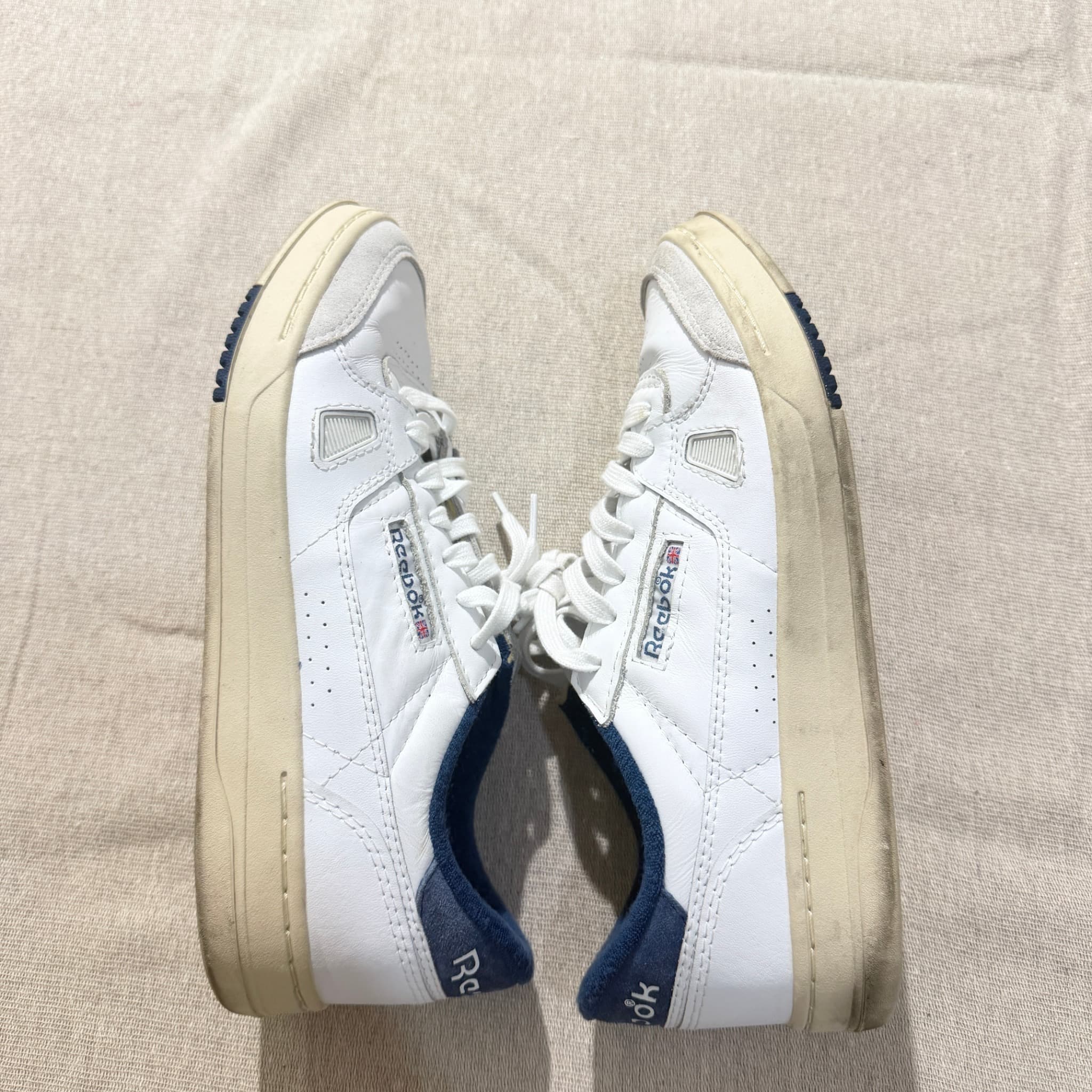 Reebok Phase 1 Pro Vintage White Navy Sneakers — photo 7 of 10