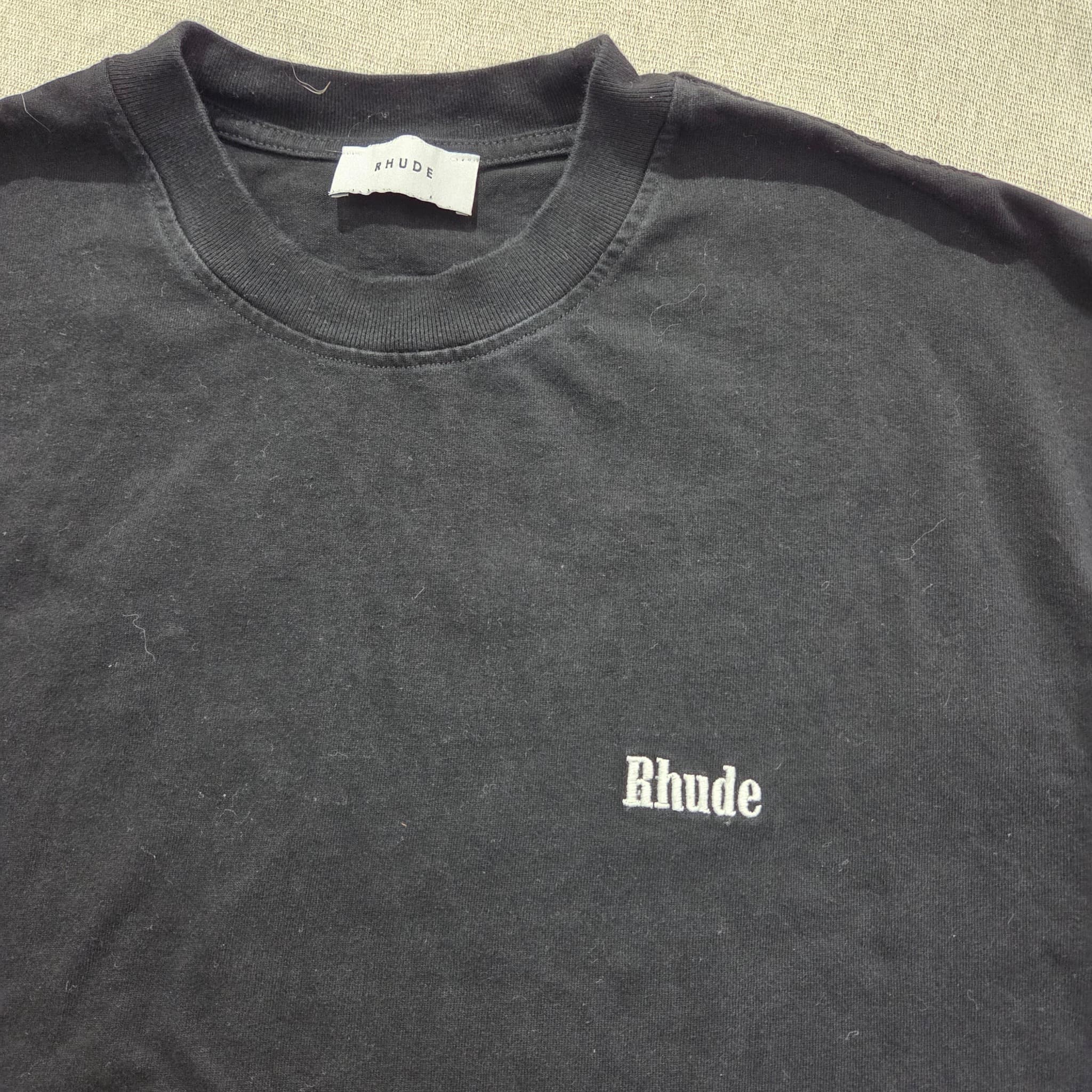 Rhude Classic Logo T-Shirt Black — photo 4 of 8