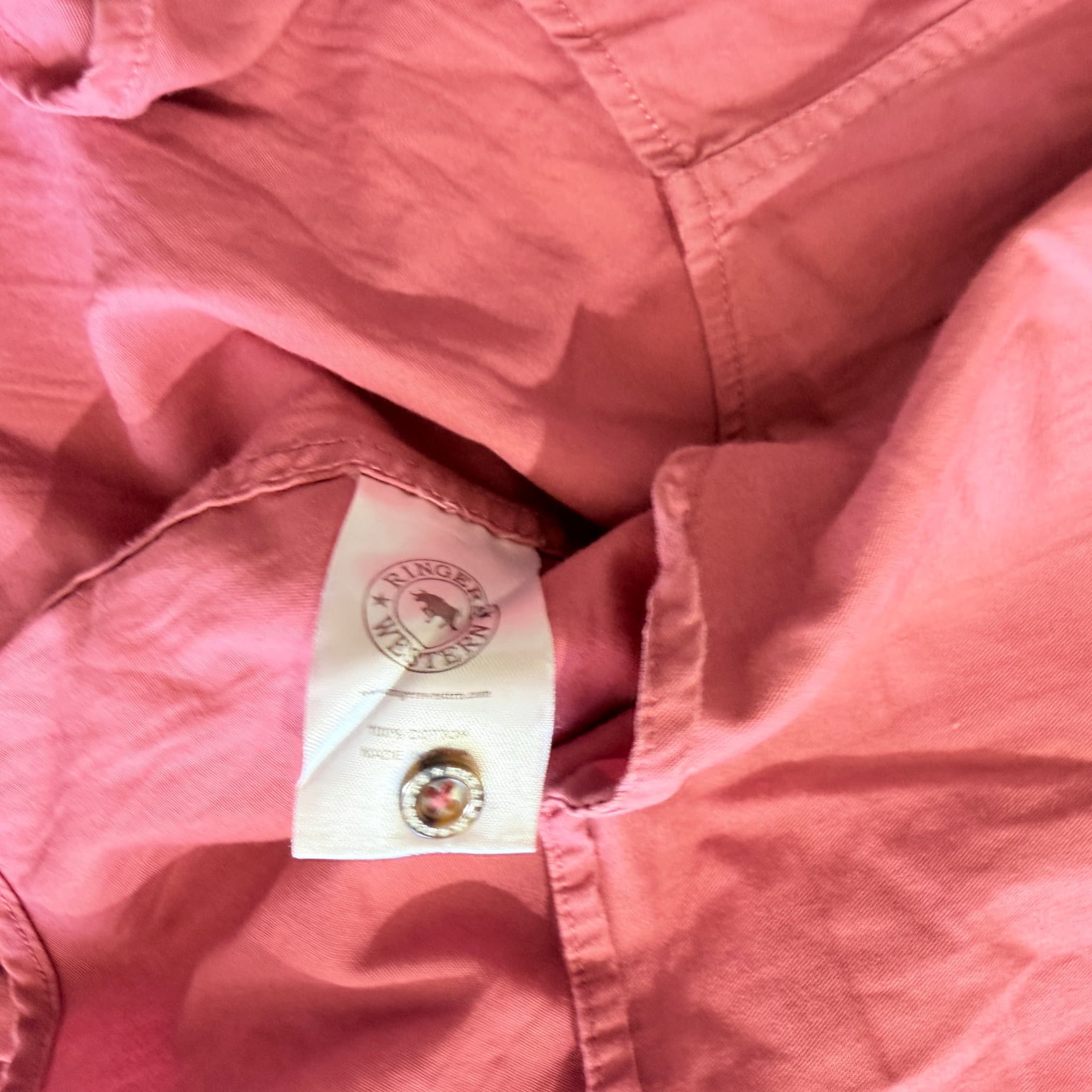 Ringers Western Pink Long Sleeve Work Shirt — photo 5 of 9