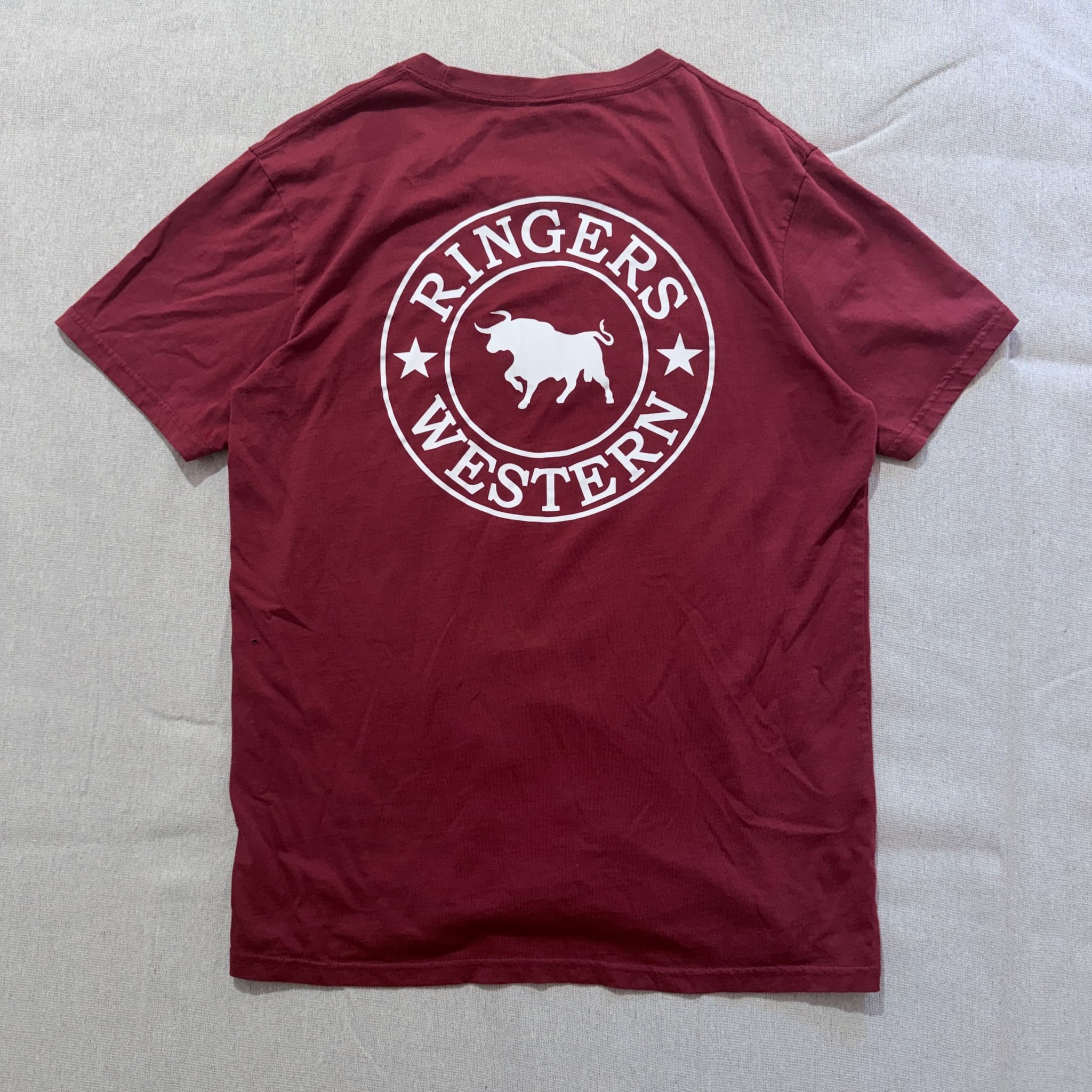 Ringers Western Signature Bull T-Shirt Maroon — photo 1 of 7