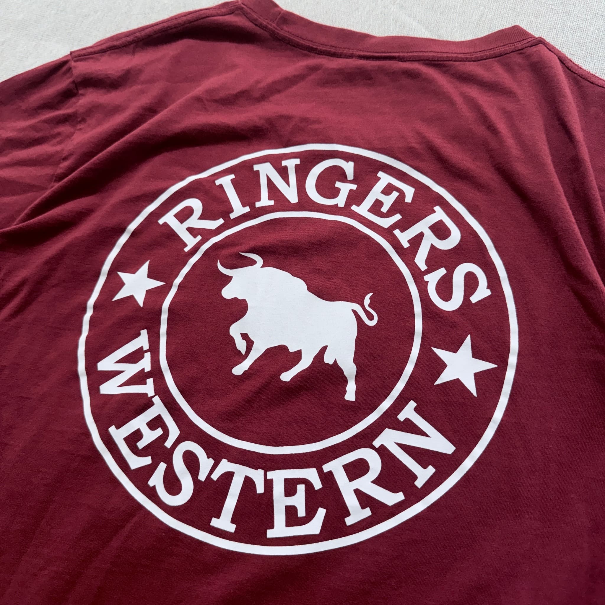 Ringers Western Signature Bull T-Shirt Maroon — photo 3 of 7