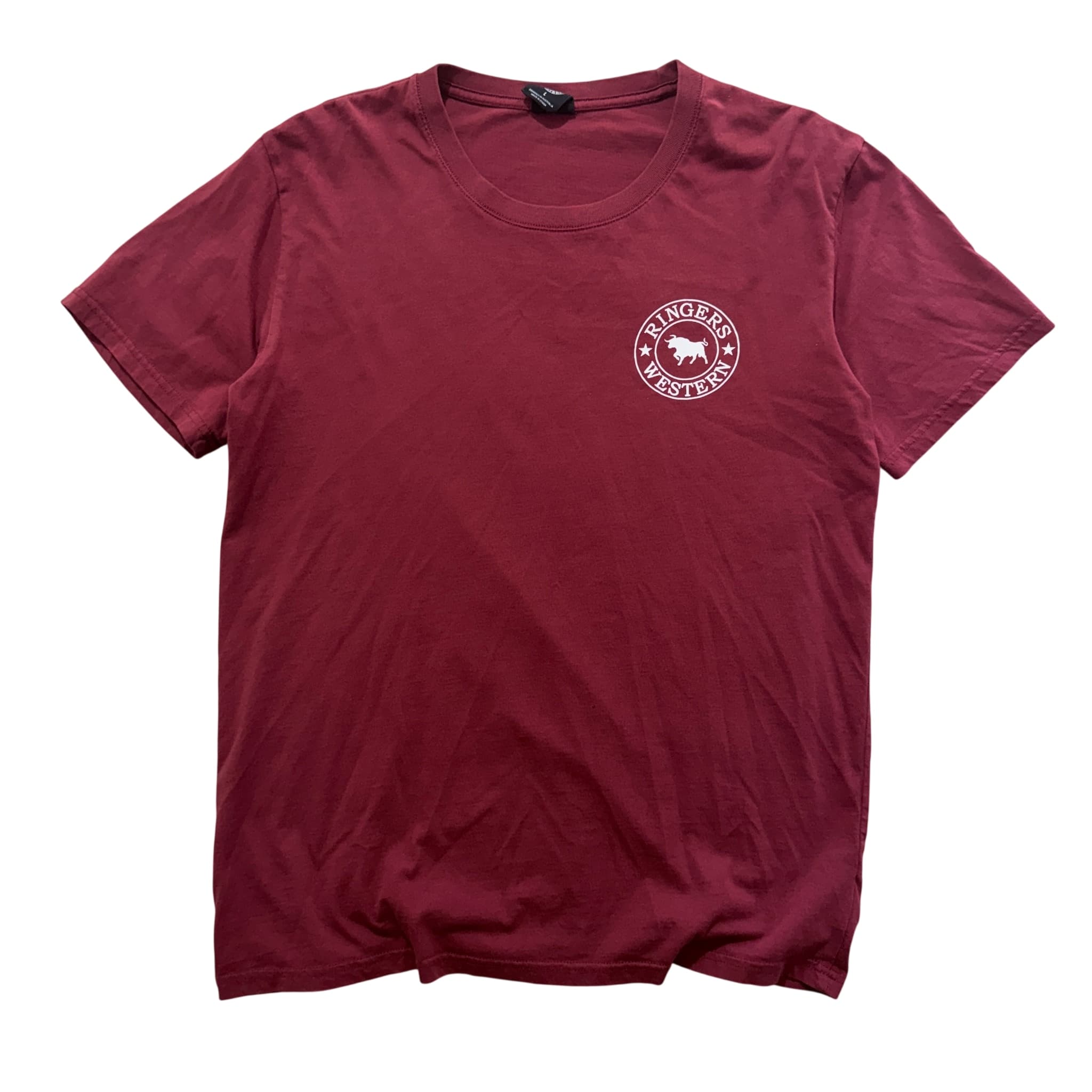 Ringers Western Signature Bull T-Shirt Maroon — photo 2 of 7