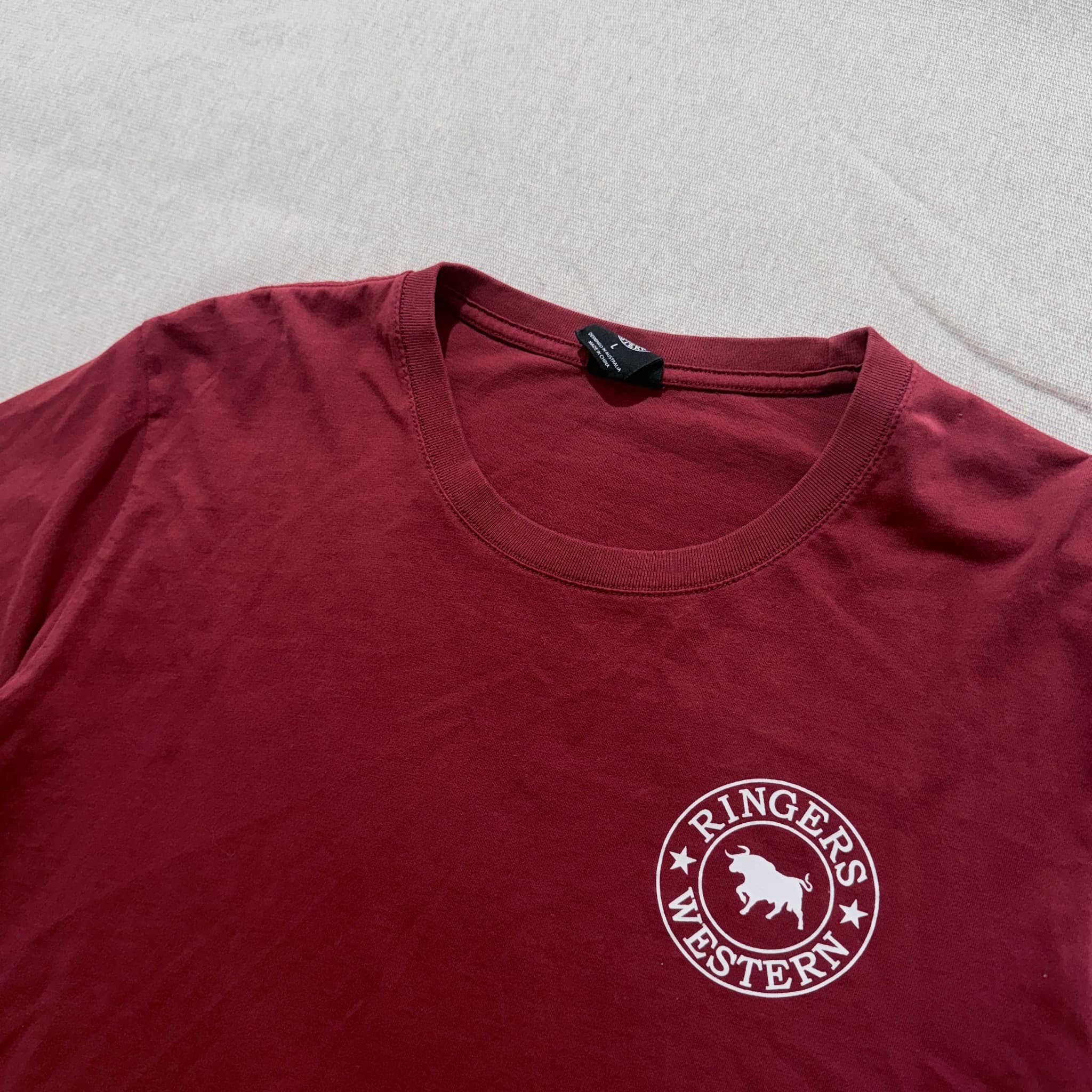 Ringers Western Signature Bull T-Shirt Maroon — photo 4 of 7