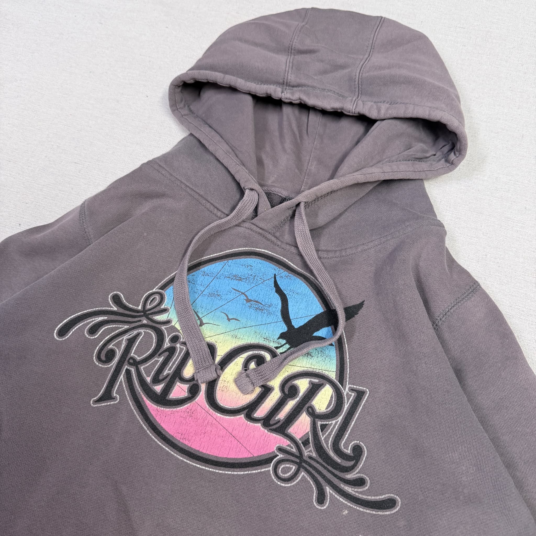 Rip Curl Vintage Style Graphic Hoodie Grey Size 10 — photo 2 of 7