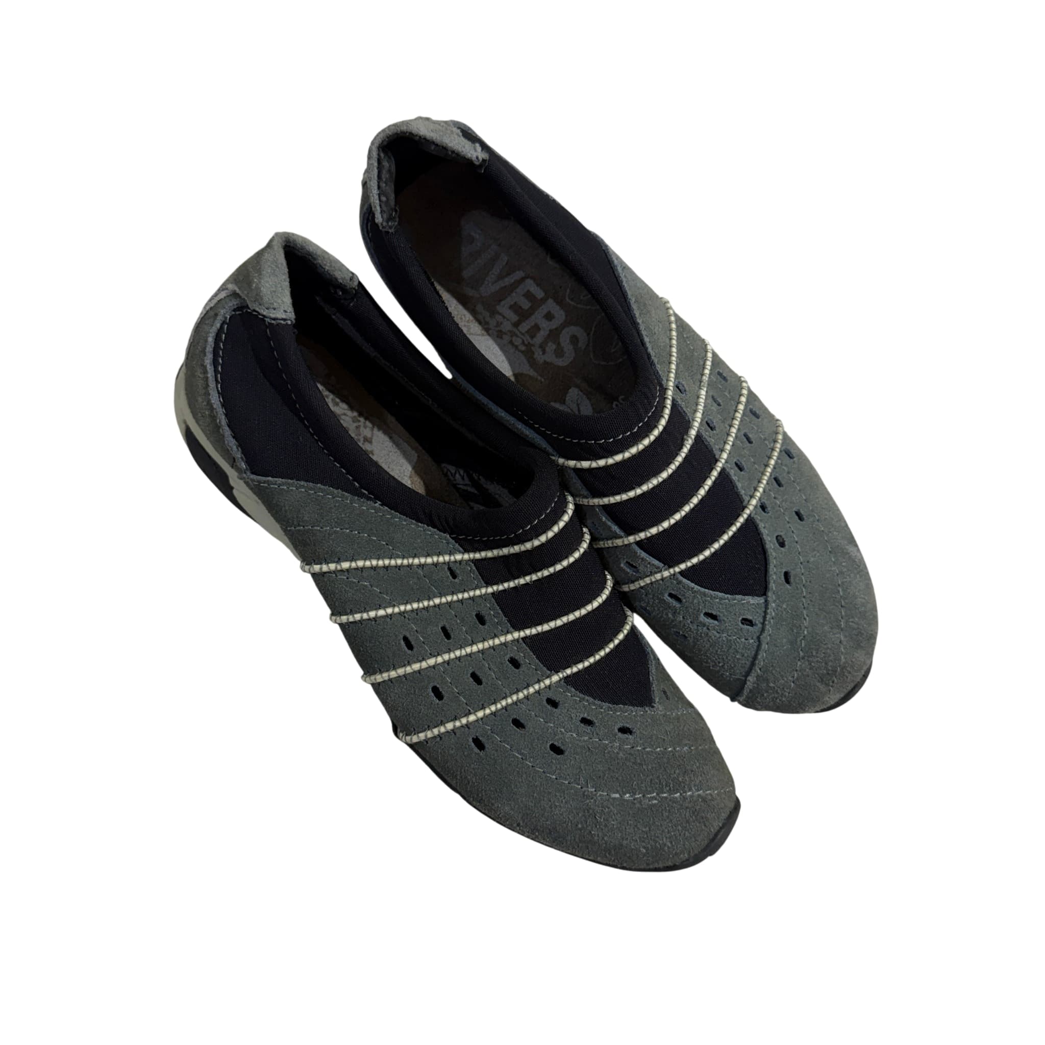 Rivers Women's Grey Suede Slip-On Comfort Shoes Size 38 — photo 1 of 9