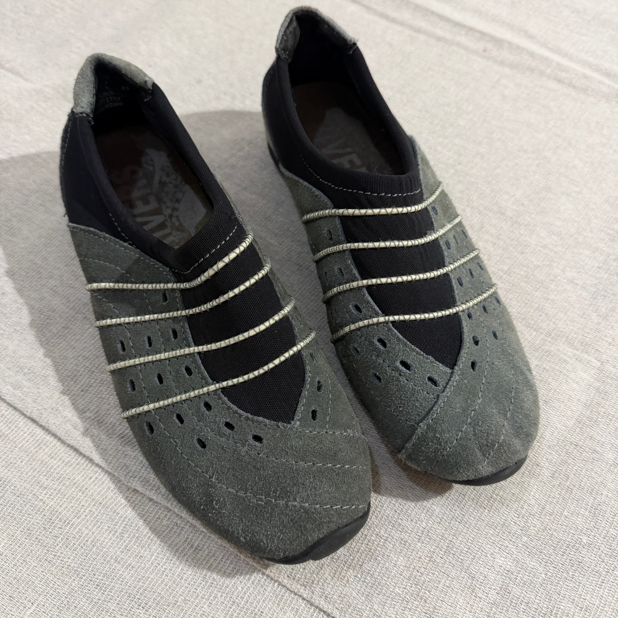 Rivers Women's Grey Suede Slip-On Comfort Shoes Size 38 — photo 2 of 9